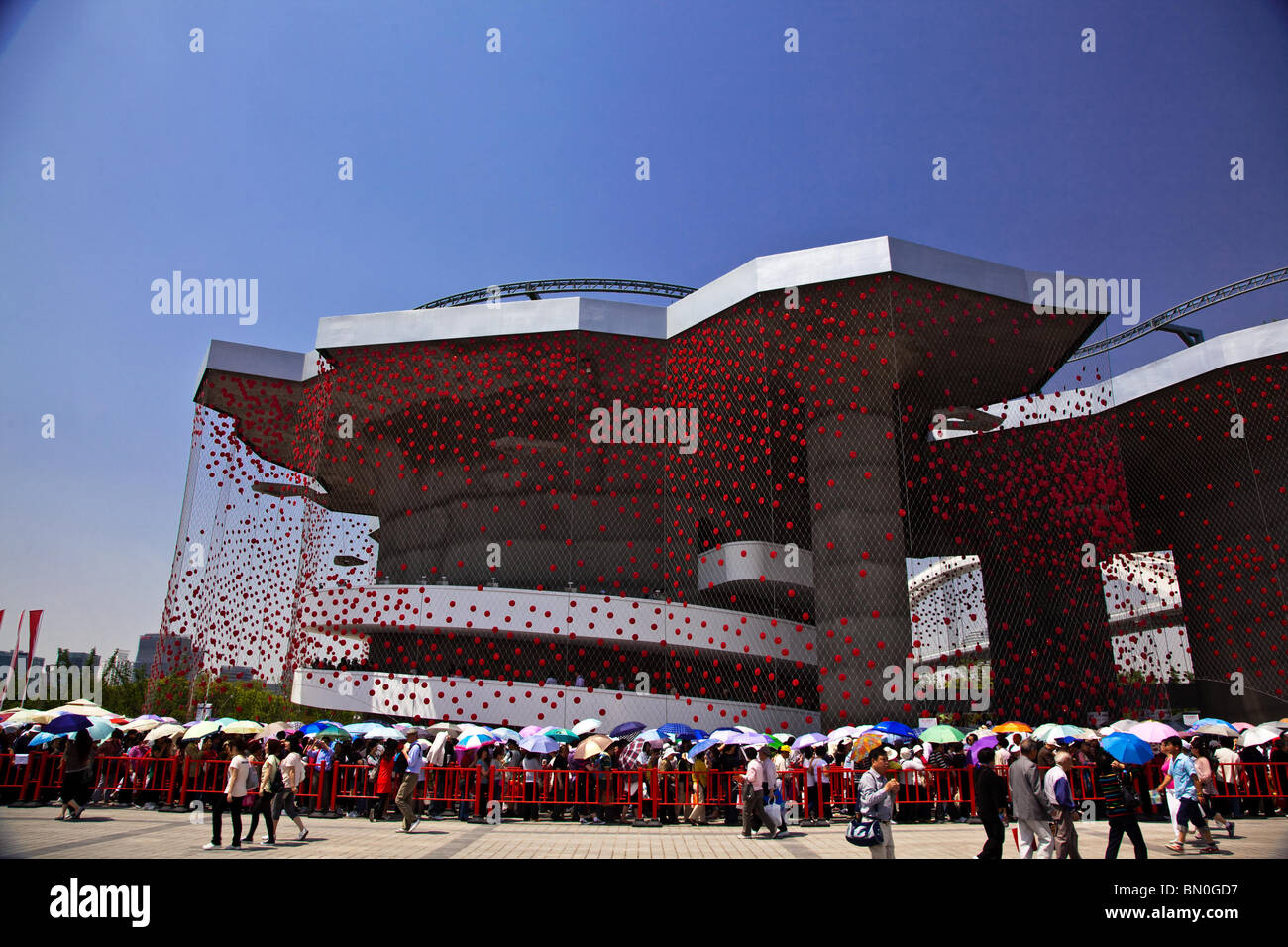 2010 Shanghai World Expo - Pavillon der Schweiz Stockfoto