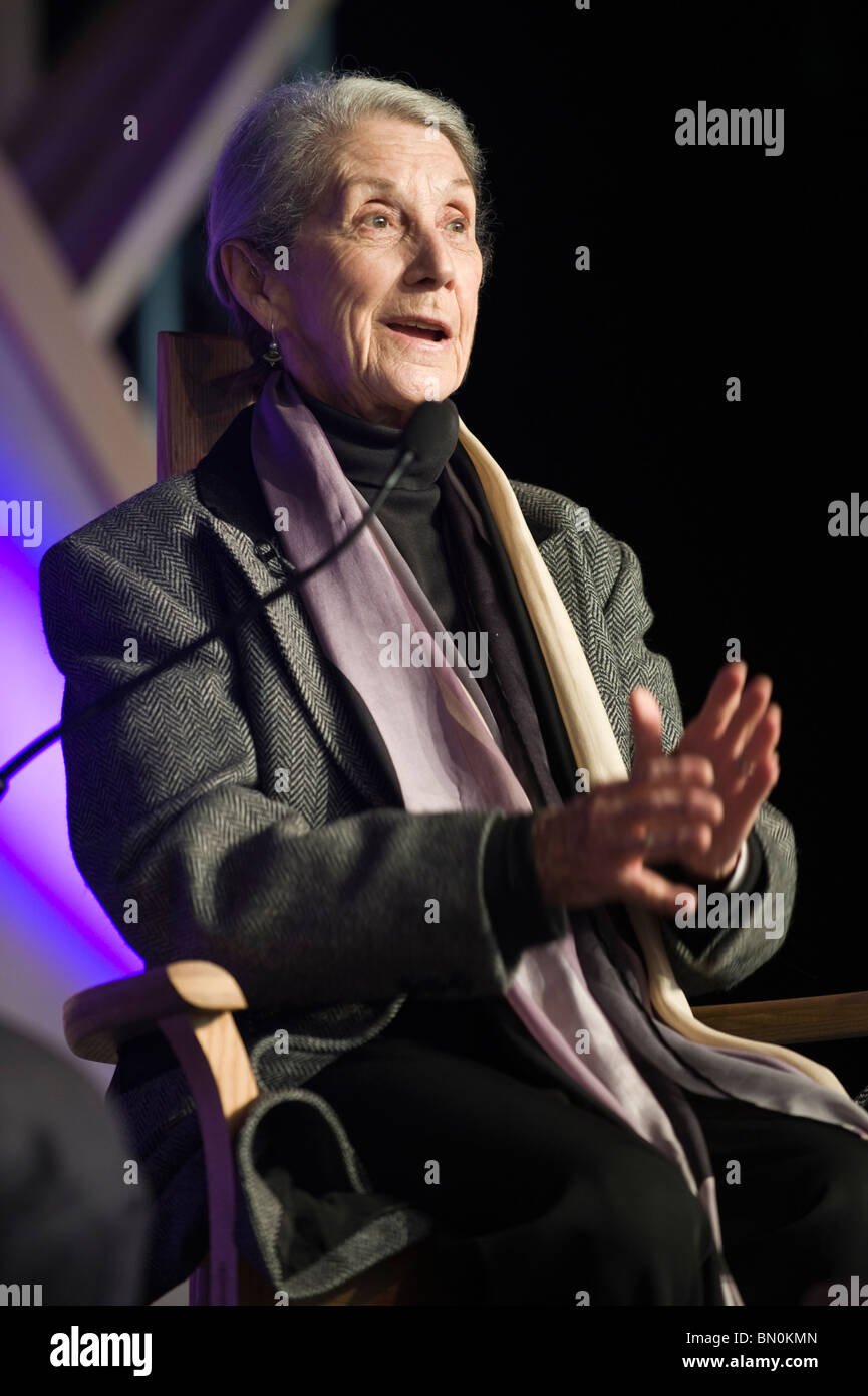 Südafrikanischer Journalist und politischer Aktivist Nadine Gordimer abgebildet bei Hay Festival 2010 Hay on Wye Powys Wales UK Stockfoto