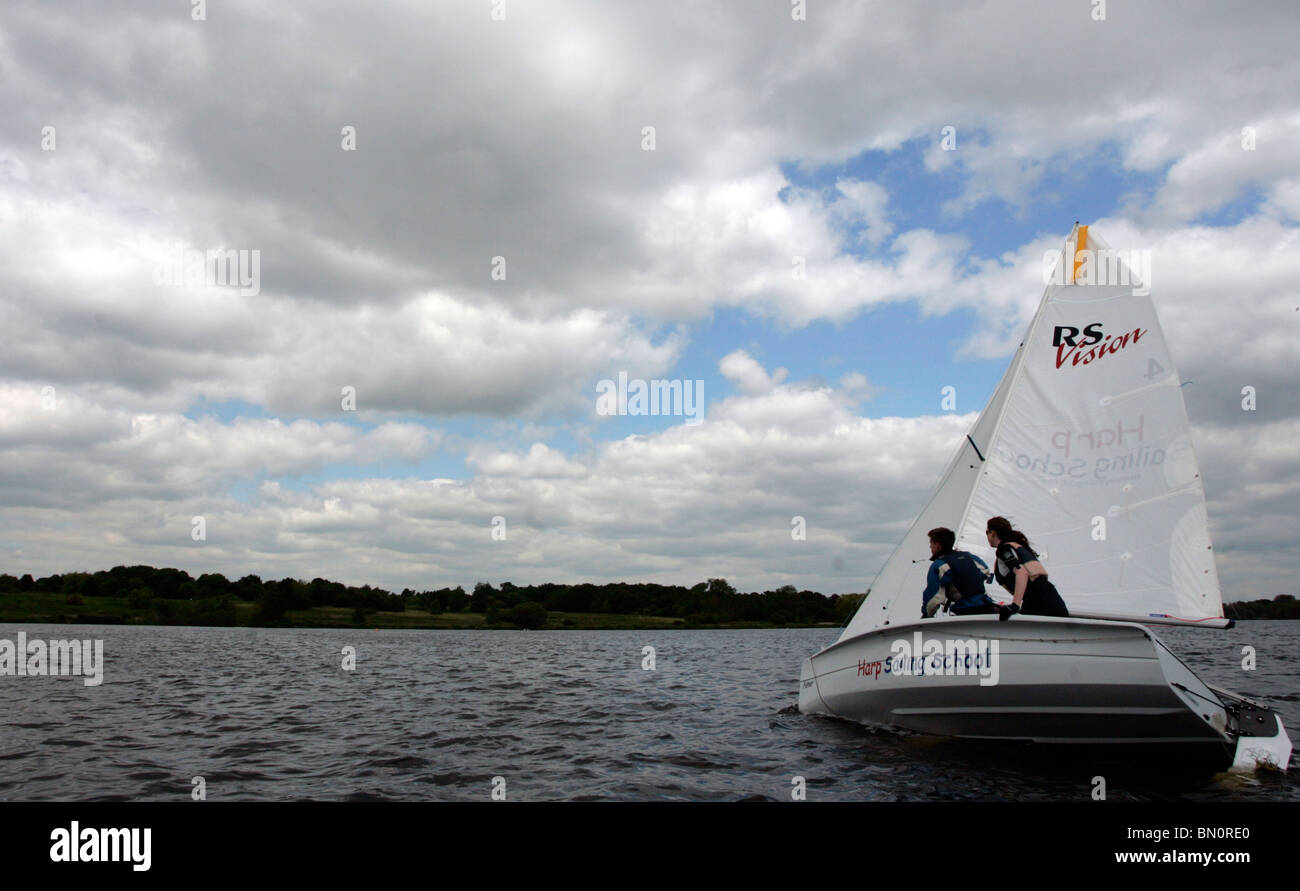 Segeln auf dem Waliser Harfe Brent London Stockfoto