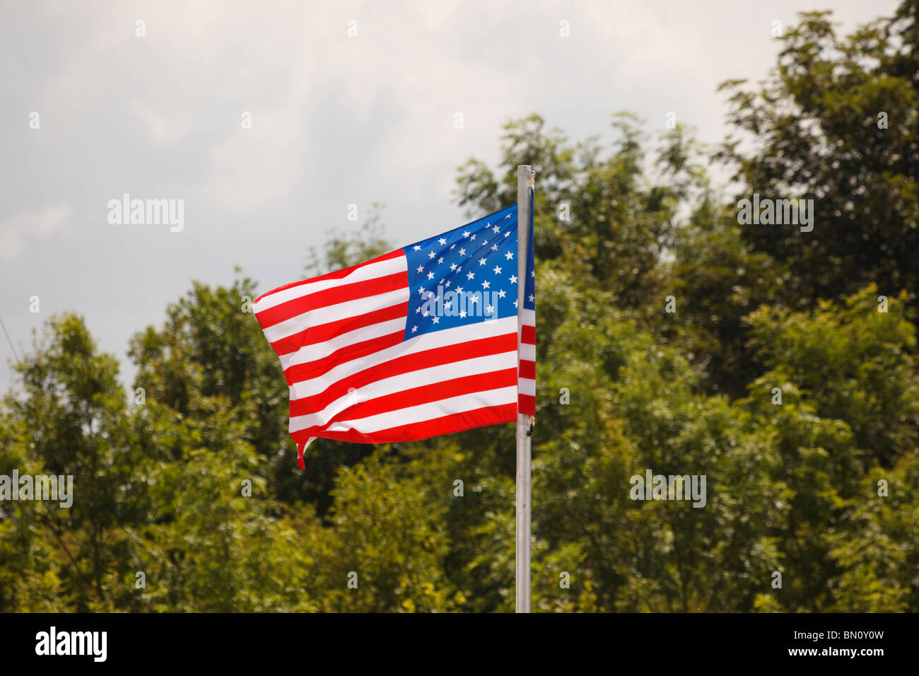 Stars And Stripes, nationale Flagge der Vereinigten Staaten von Amerika Stockfoto