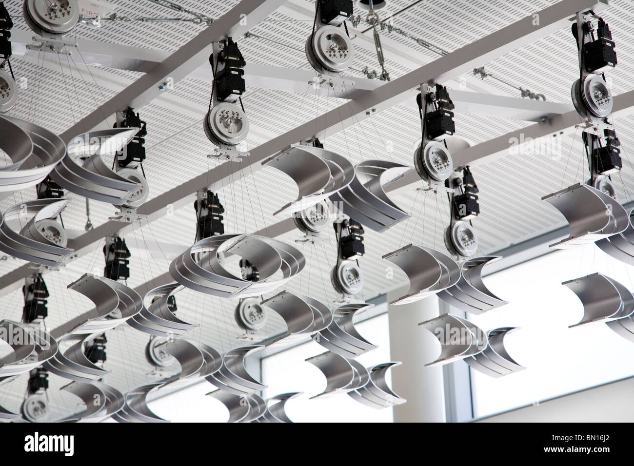 Chronos und Kairos Technik ausgesetzt am Gate 19 von Terminal B von Mineta San Jose International Airport Stockfoto