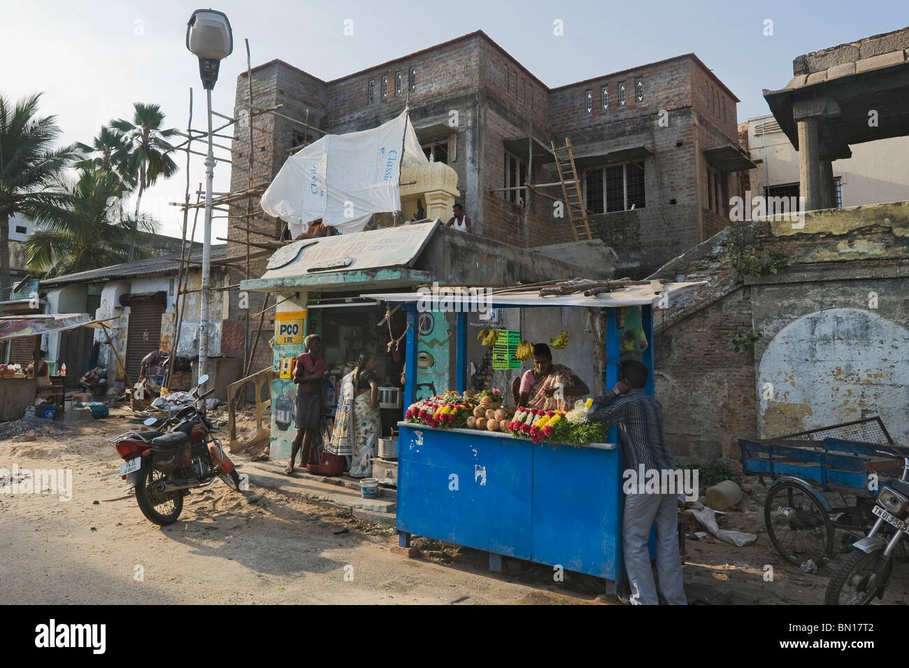 Indien-Tamil Nadu Chennai kommerziellen Aktivitäten auf der Straße Stockfoto