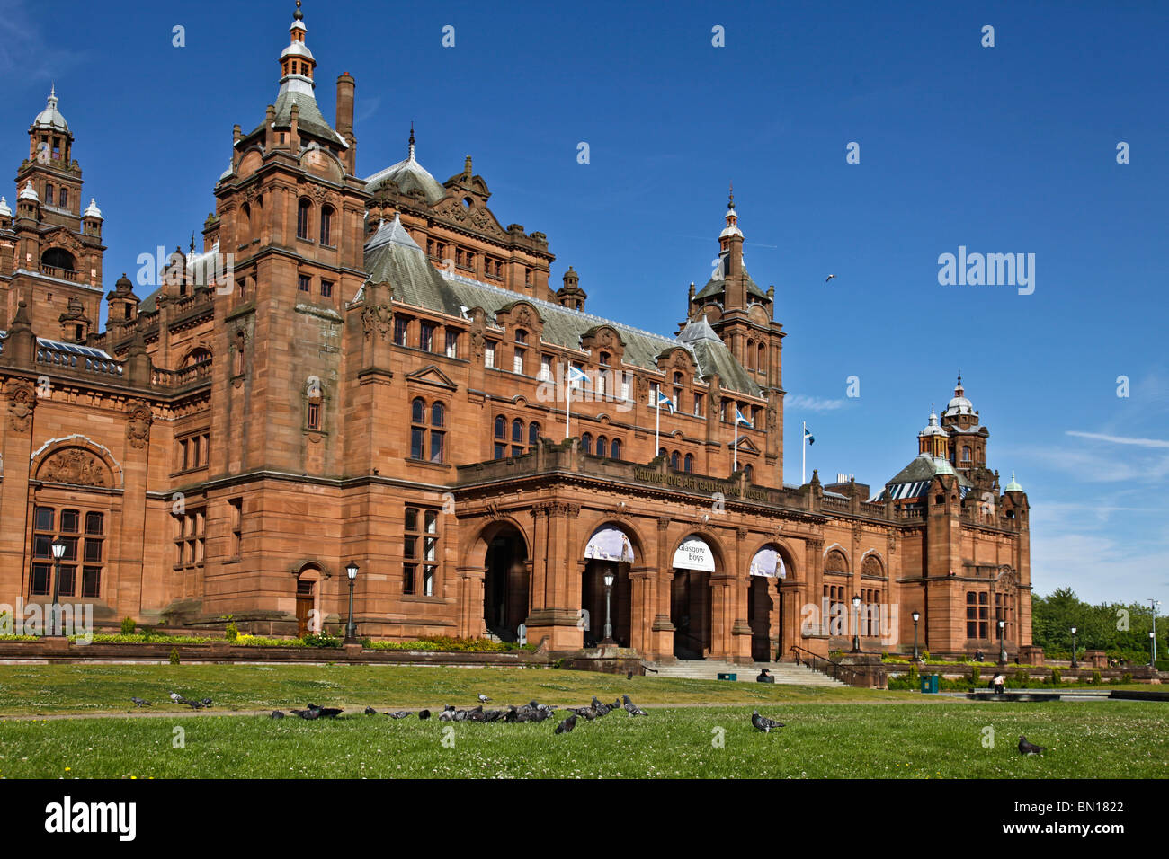 Kelvingrove Art Gallery und Museum, Glasgow. Das ikonische Glasgow Institut entstand an spanischen Barock Linien und 1901 eröffnet Stockfoto