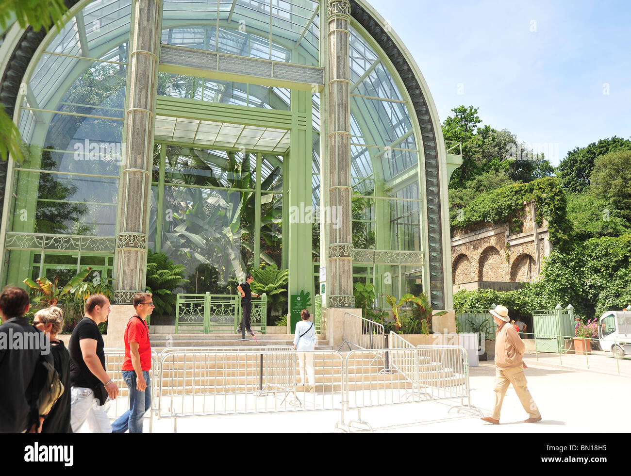 Jardin Des Plantes, Paris, das neue Tropenhaus Stockfoto