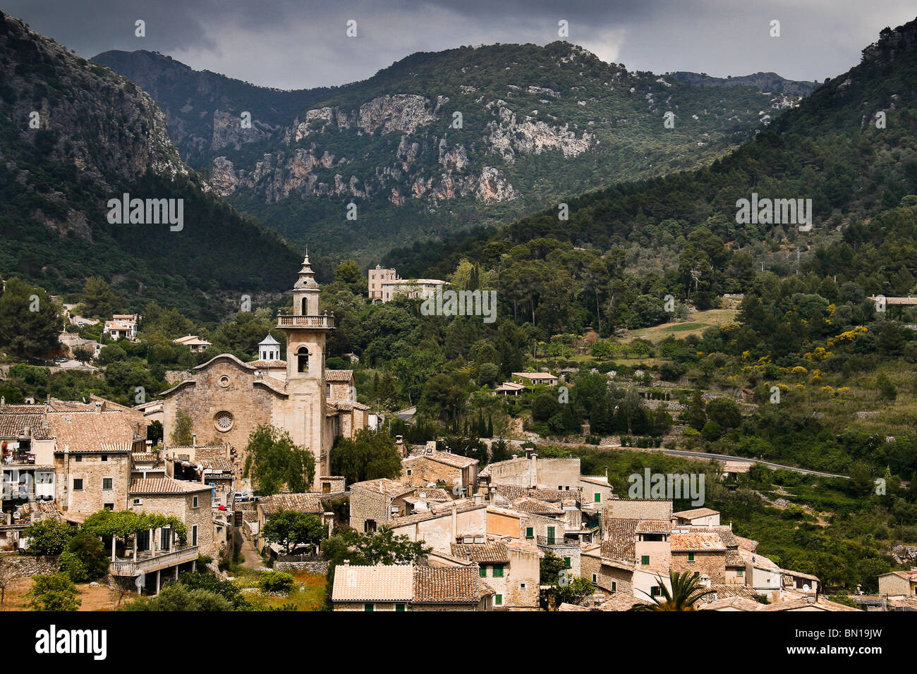 Das Dorf Valldemossa, Mallorca Stockfoto