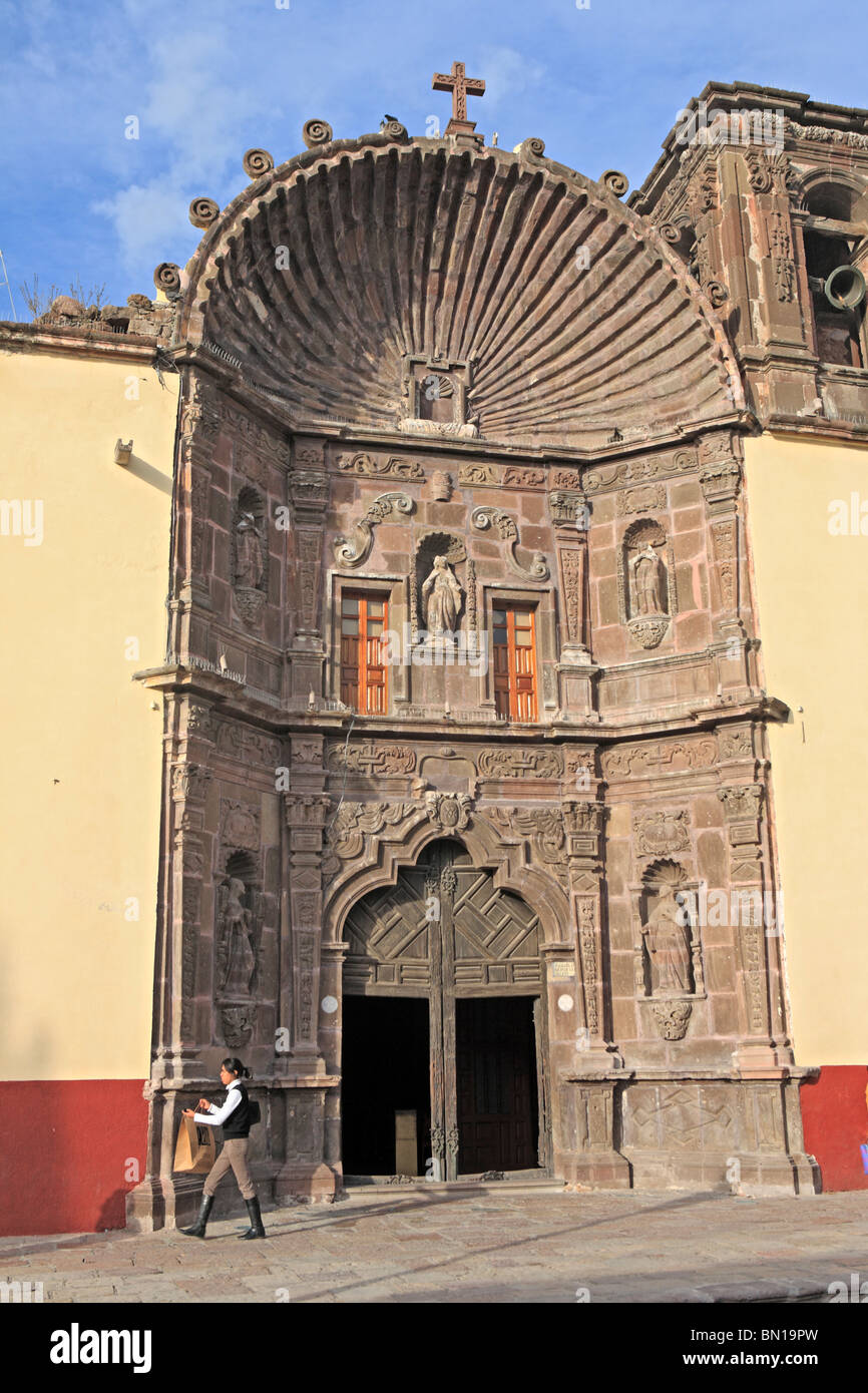 Der Kirche unserer lieben Frau von Salud (1735), San Miguel de Allende, Staat Guanajuato, Mexiko Stockfoto