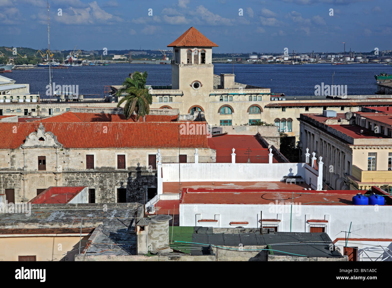 Ansicht von Habana Vieja von Camera Obscura Turm, Havanna, Kuba Stockfoto