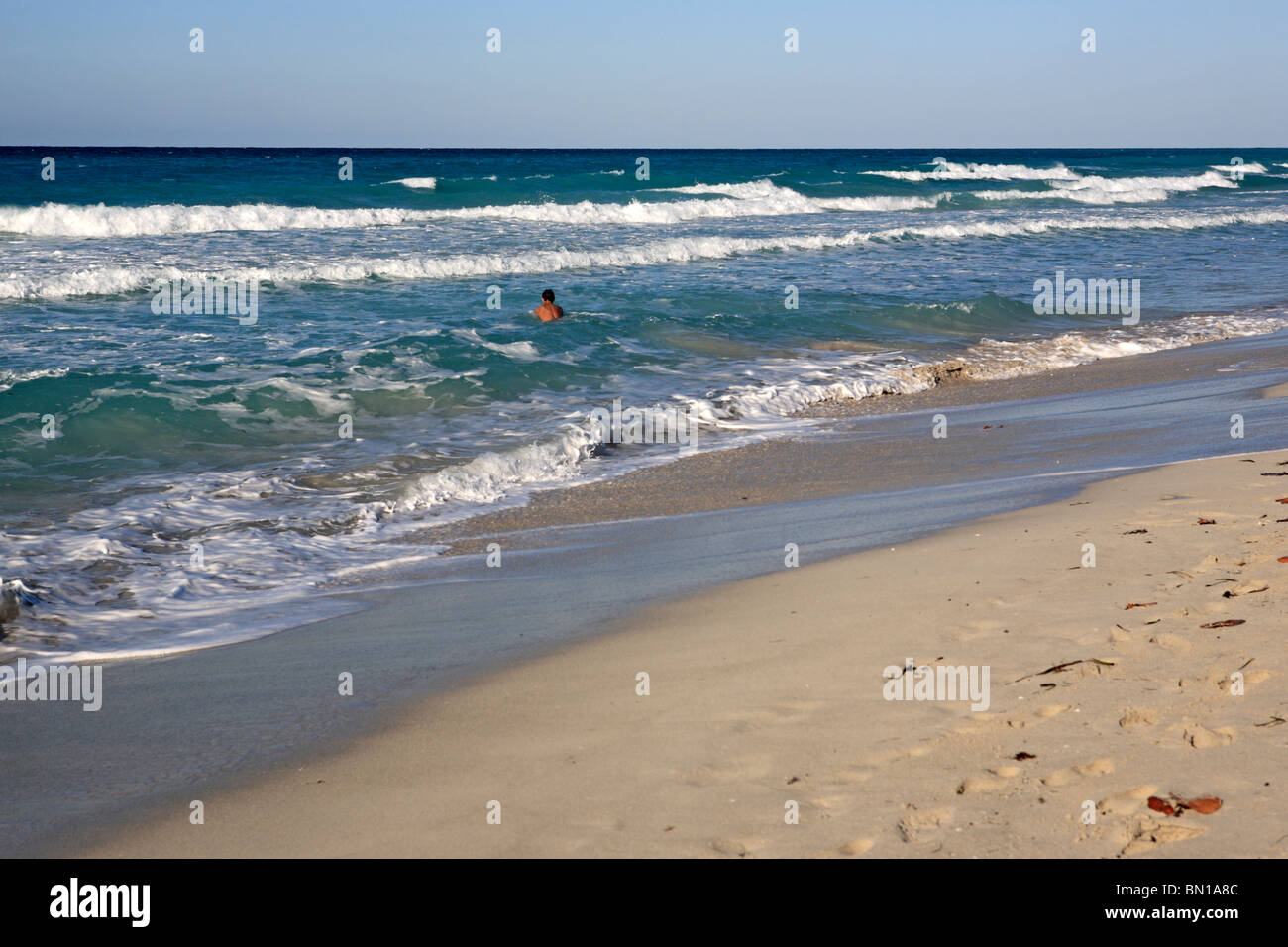 Meer Strand, Varadero, Provinz Matanzas, Kuba Stockfoto