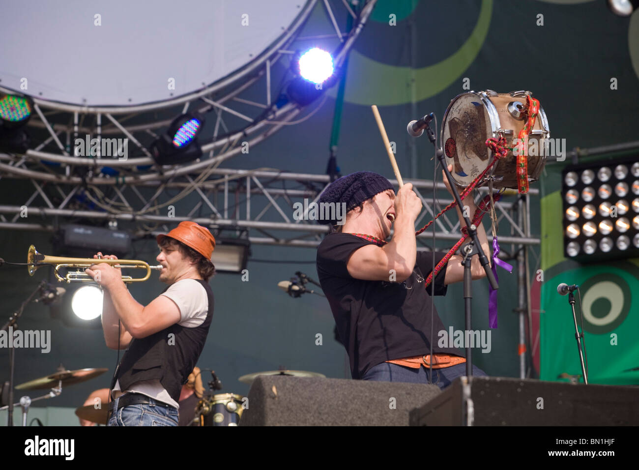 Internationales Festival der Rock-Musik "Schöpfung des Friedens" Stockfoto