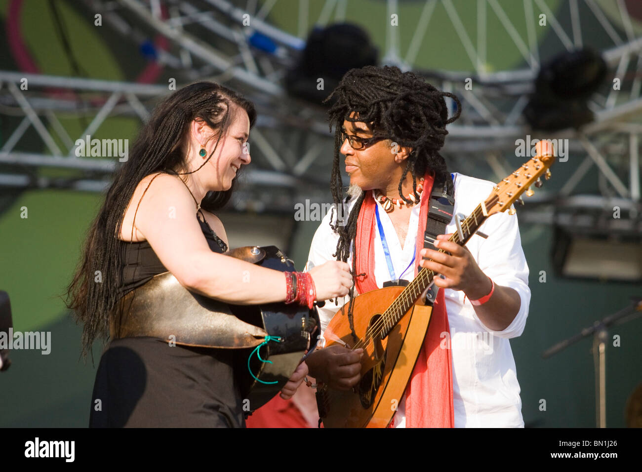 Internationales Festival der Rock-Musik "Schöpfung des Friedens" Stockfoto