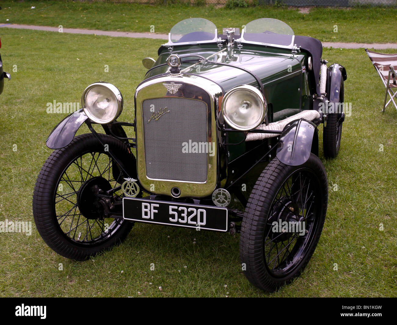 1931 Austin sieben Sports Tourer, zwei Sitzer, dunkel grün, open top Stockfoto
