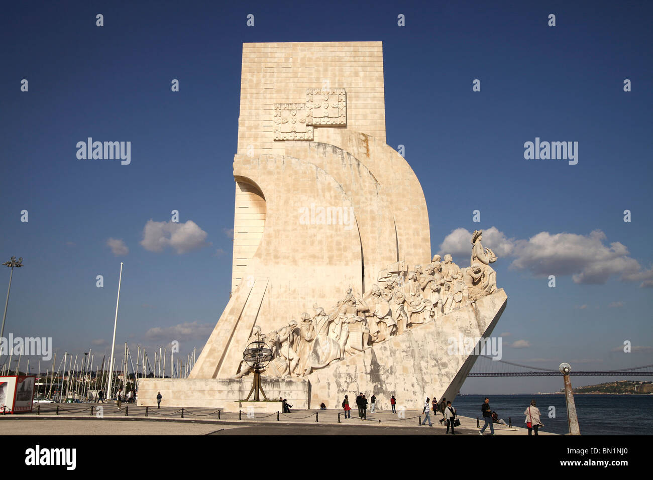 Denkmal der Entdeckungen Padrão Dos Descobrimentos in Belem, Lissabon, Portugal, Europa Stockfoto