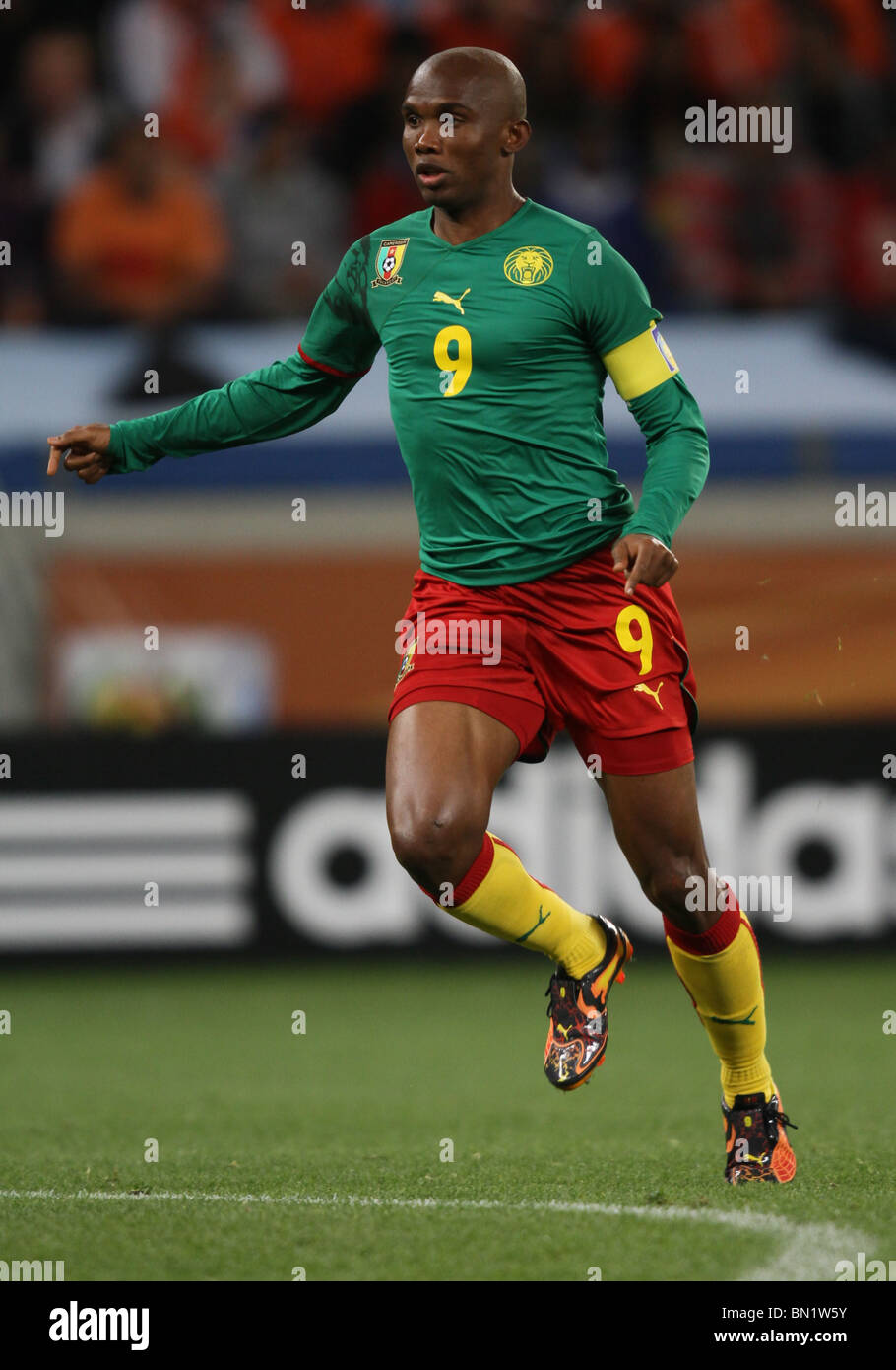 SAMUEL ETOO Kamerun V Niederlande GREEN POINT Stadion Kapstadt Südafrika 24. Juni 2010 Stockfoto