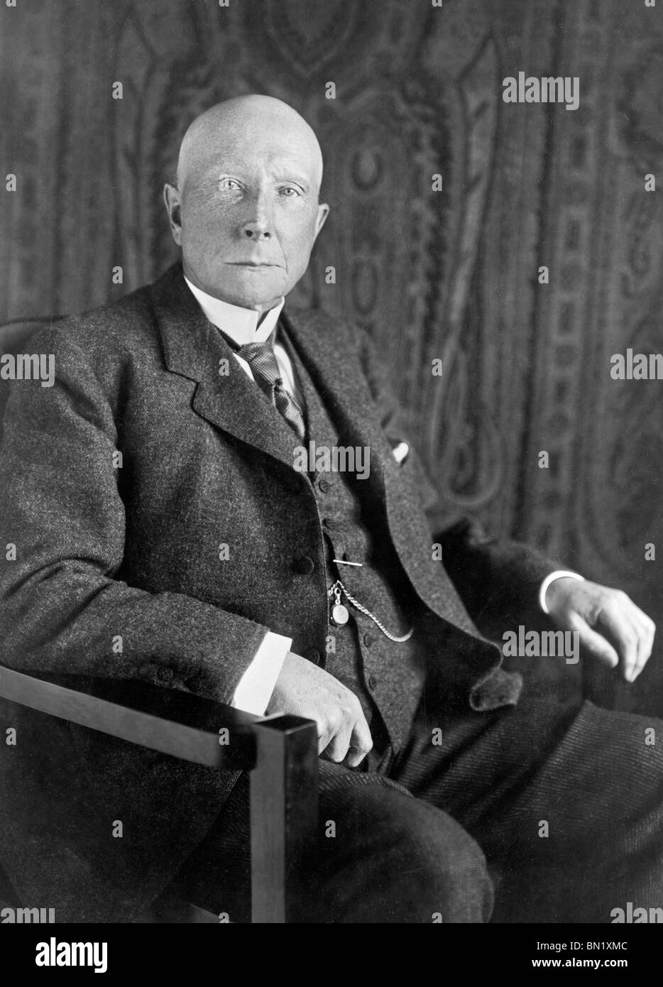 Portrait-Foto ca. 1909 von Milliardär amerikanischen industriellen John Davison Rockefeller (1839 – 1937). Stockfoto