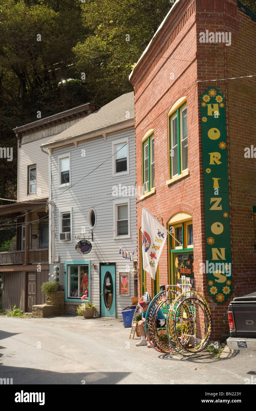 Race Street, Jim Thorpe, PA Stockfoto