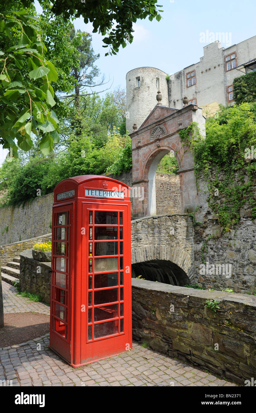 Britische rote Telefonzelle in Bad Munstereifel Deutschland Deutschland Europa Stockfoto