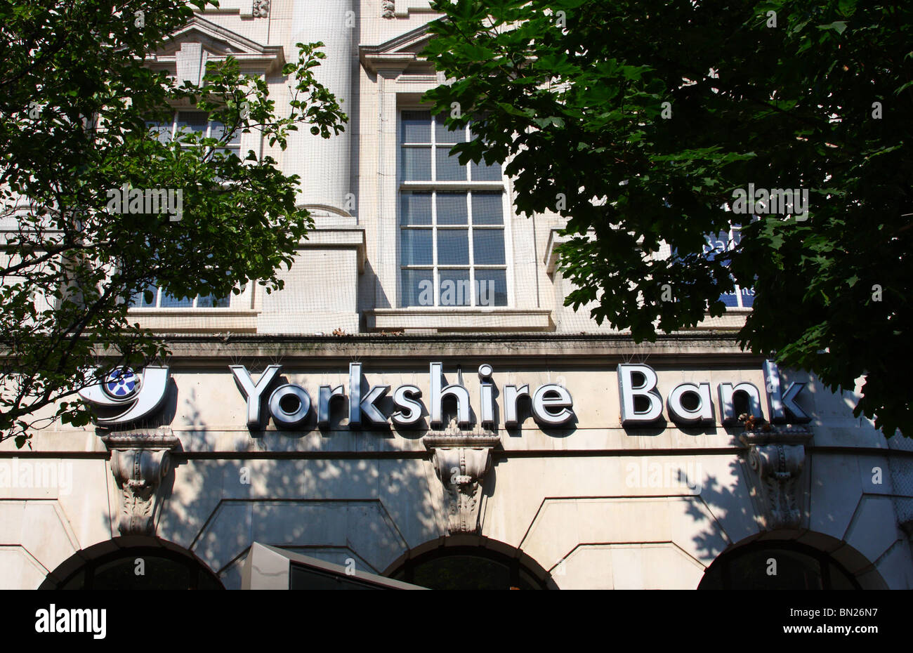 Yorkshire Bank in einer Stadt, U.K. Stockfoto
