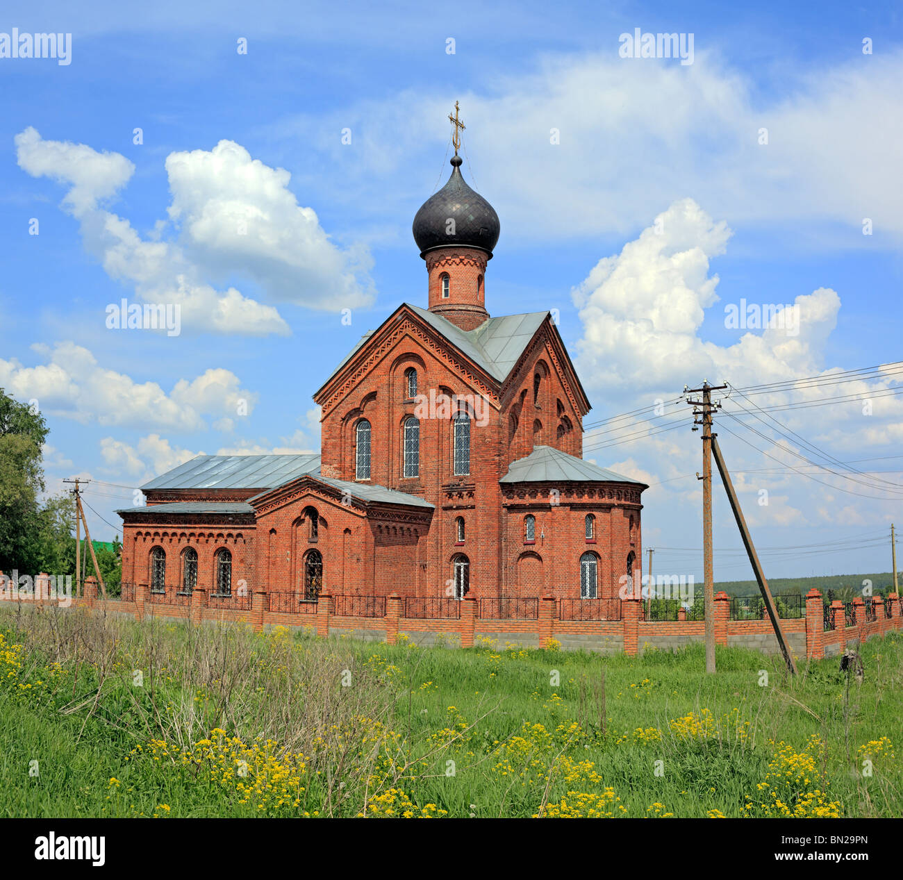 Dormitio Kirche (1904), Nikulskoe, in der Nähe von Kolomna, Gebiet Moskau, Russland Stockfoto