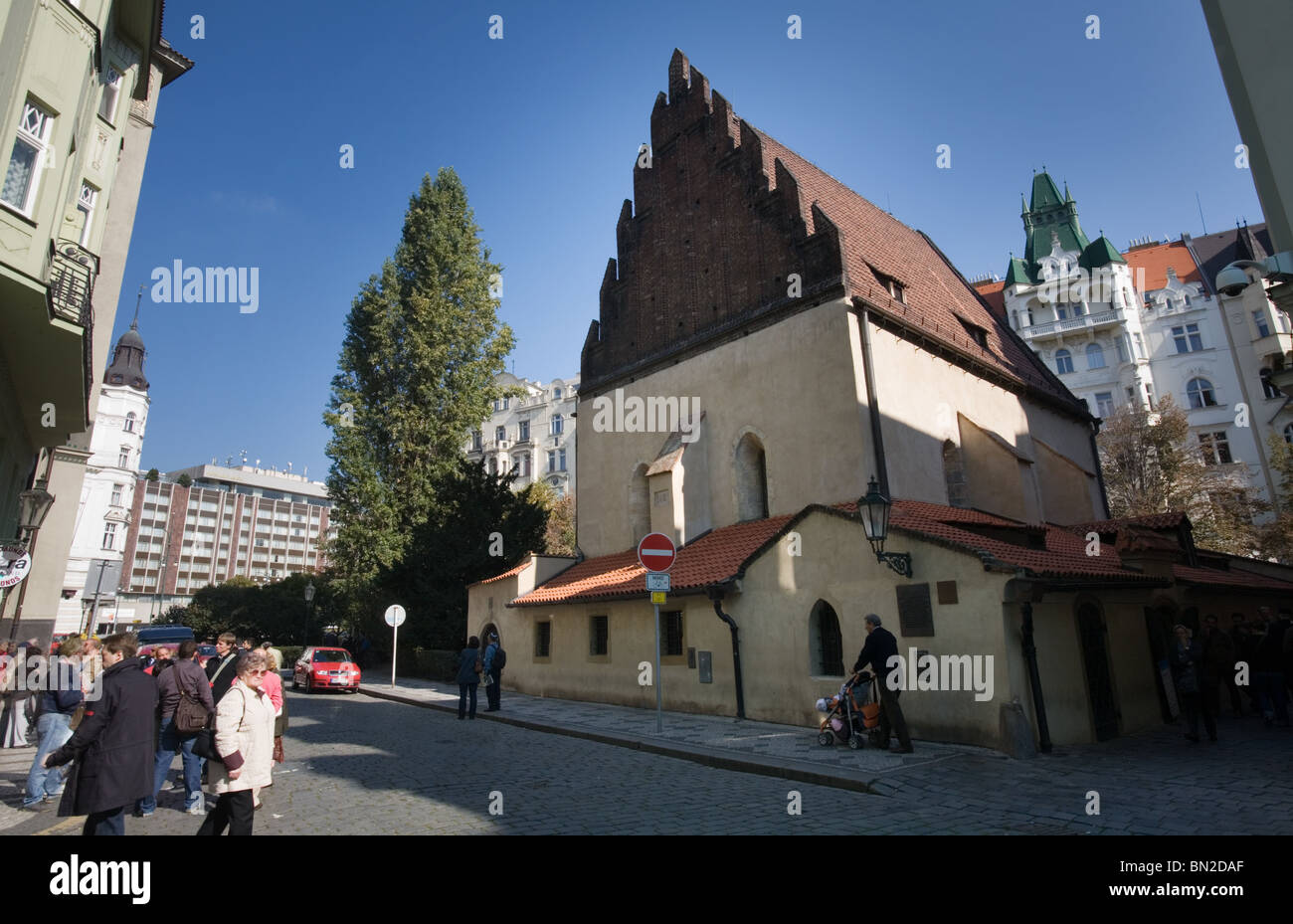 Altneu-Synagoge, Prag Stockfoto
