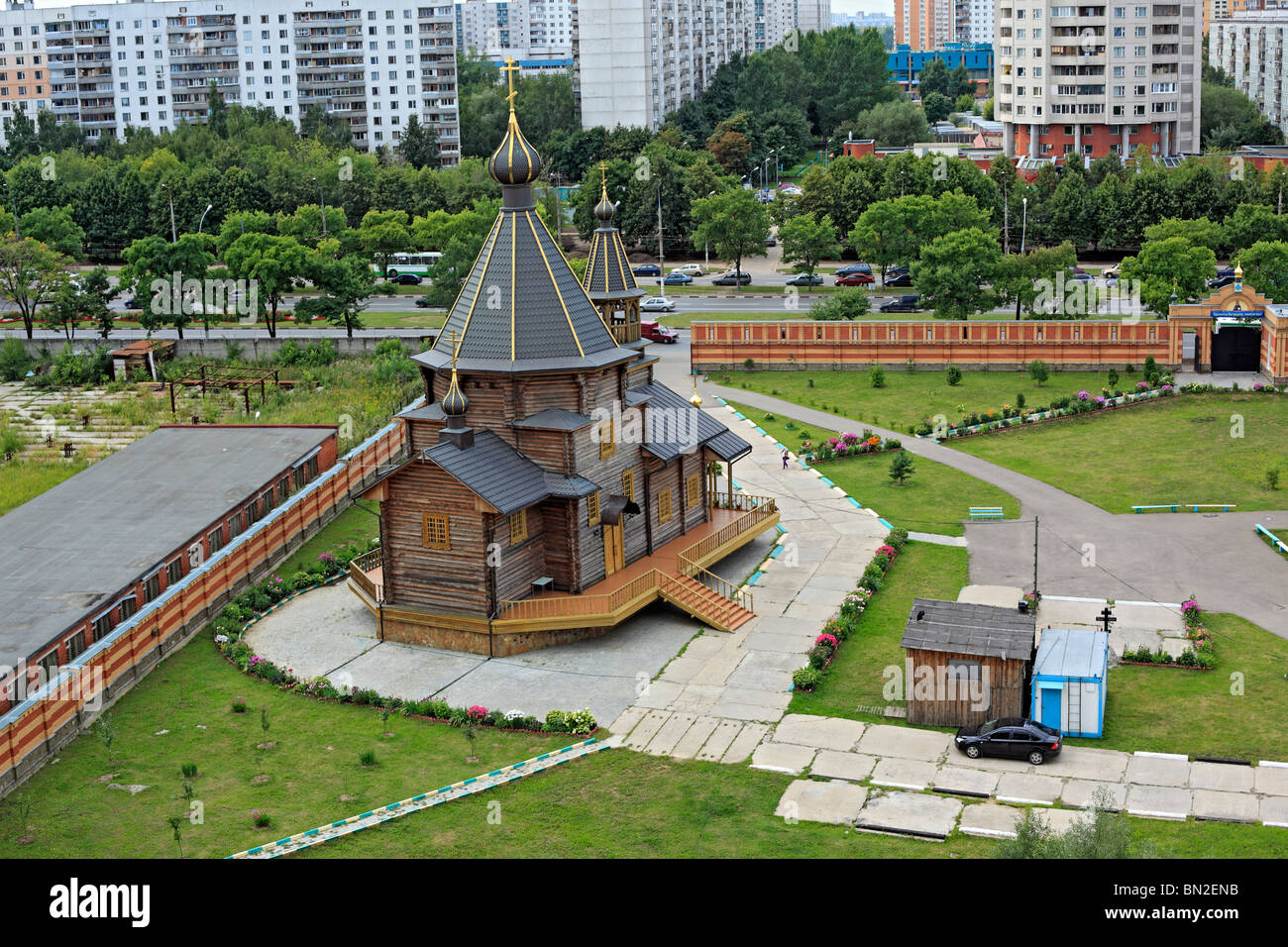 Kirche, Orekhovo-Borisovo Yuzhnoye Bezirk, Moskau, Russland Stockfoto
