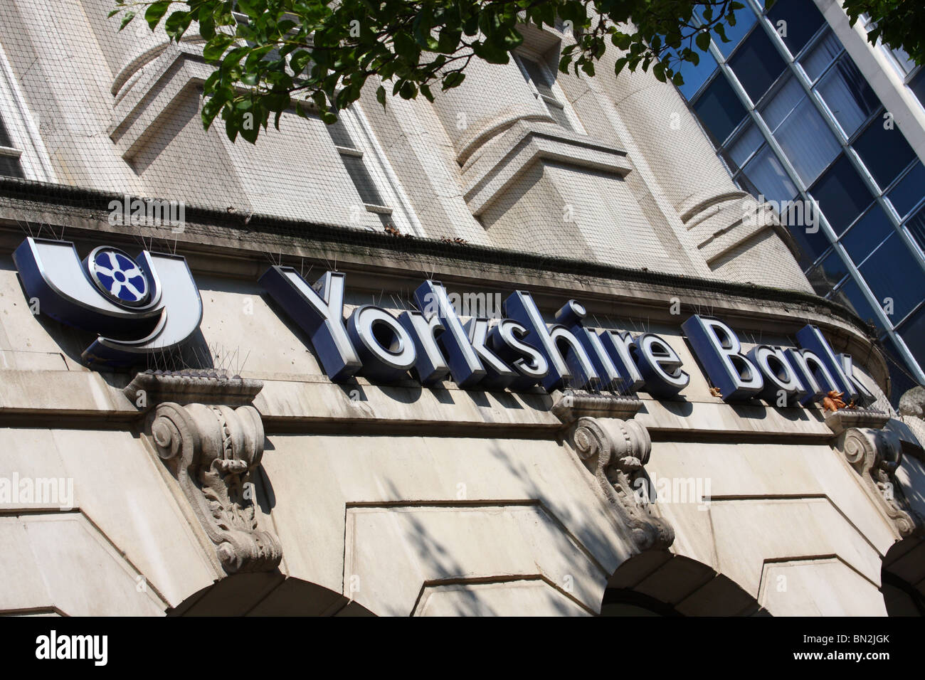 Yorkshire Bank in einer Stadt, U.K. Stockfoto