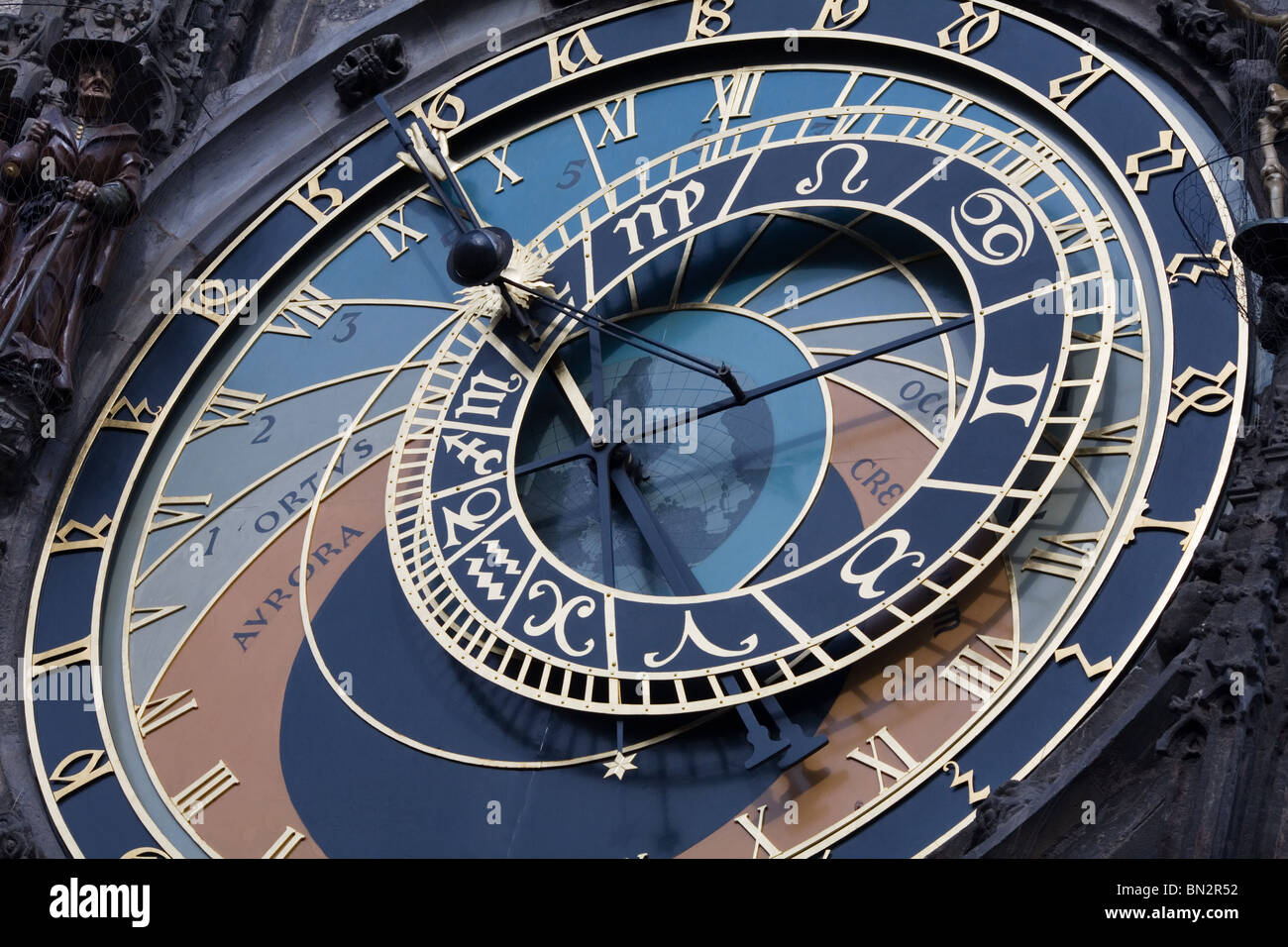 Die Prager astronomische Uhr in der Altstadt Stockfoto