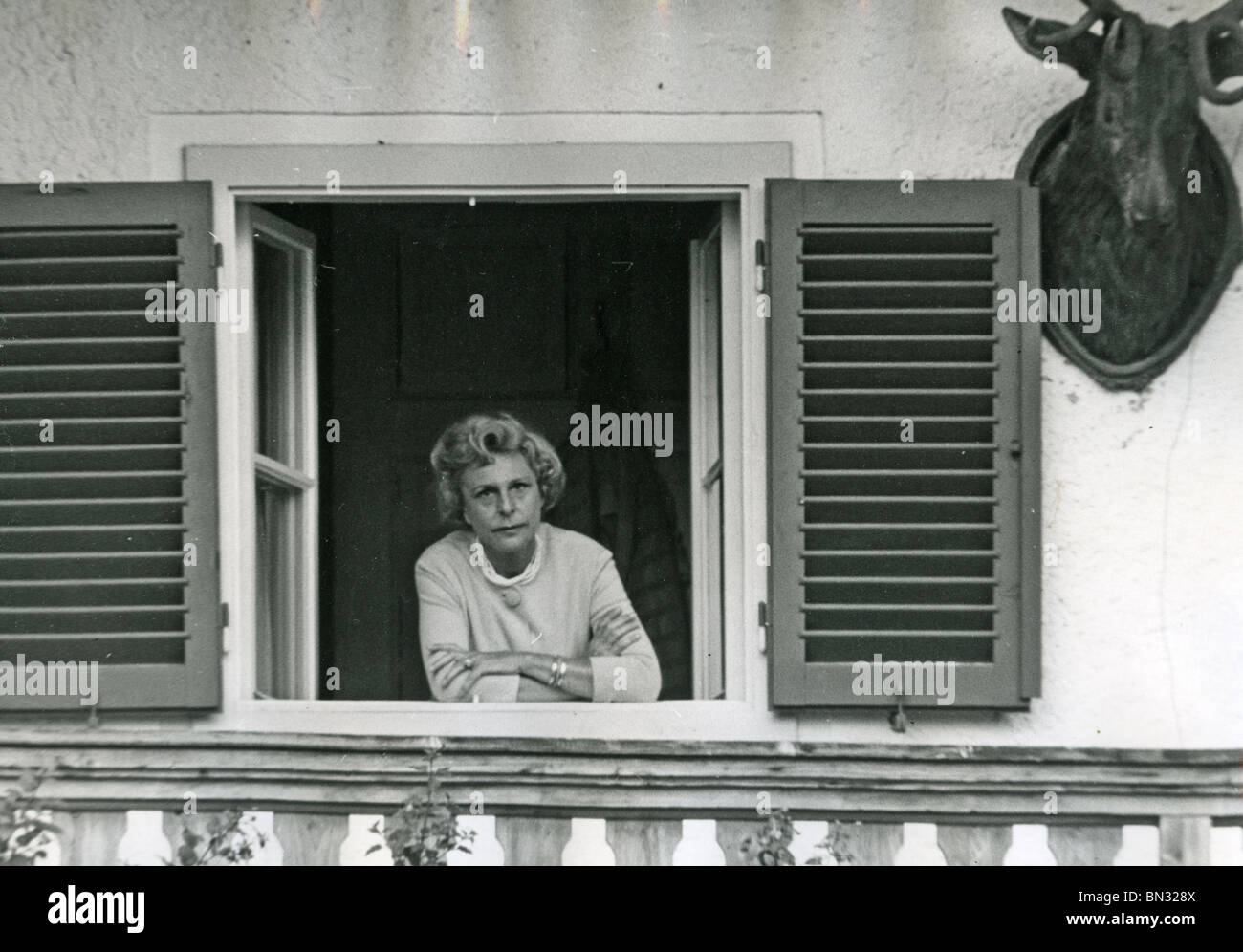 LENI RIEFENSTAHL - deutscher Regisseur in ihrer Ferienwohnung in Paris Ende der 1960er Jahre Stockfoto