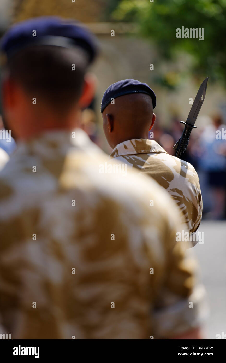 Die Royal Logistic Corps auf der Parade. Stockfoto