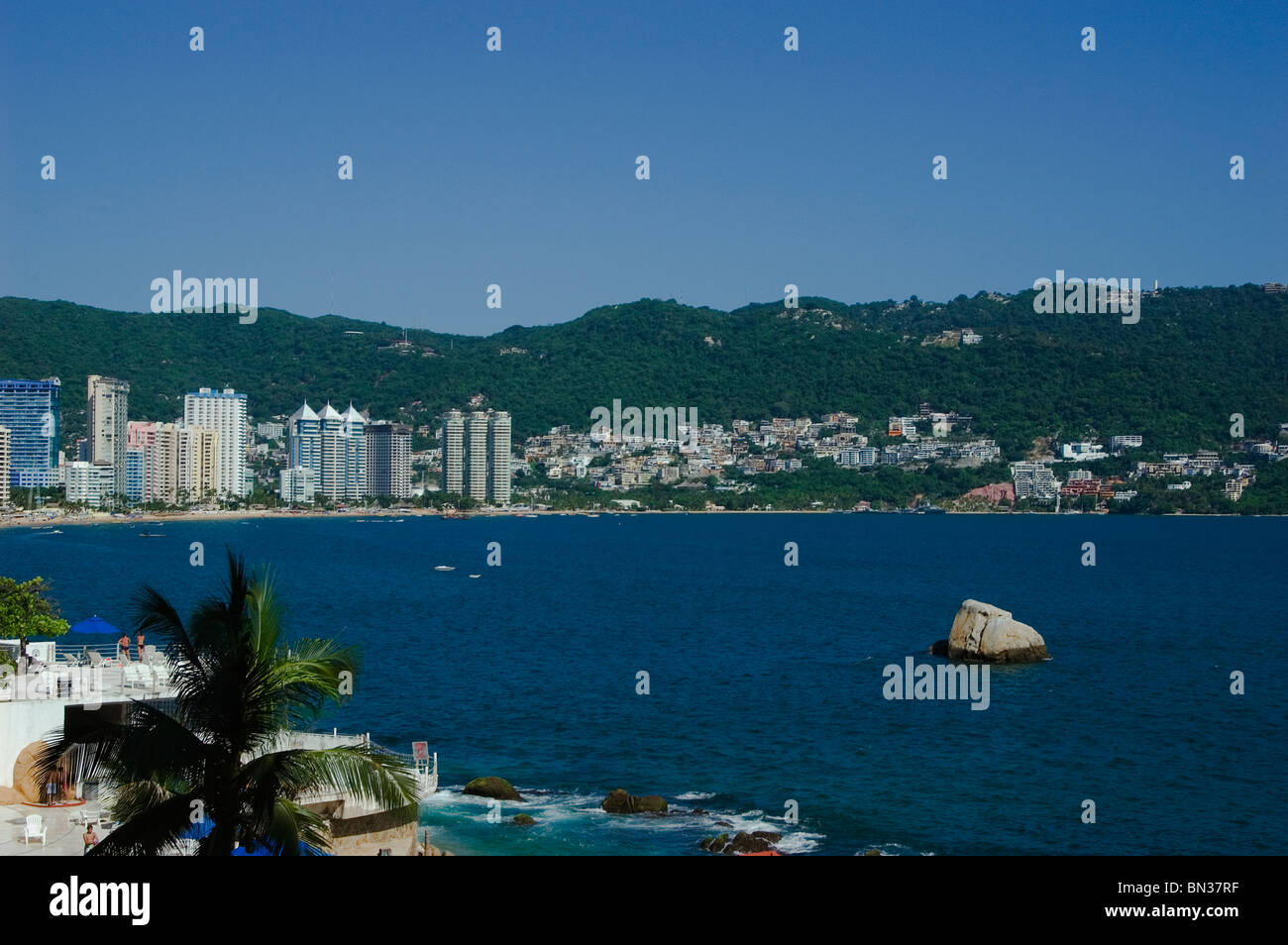 Bucht von Acapulco Guerrero Mexiko Stockfoto