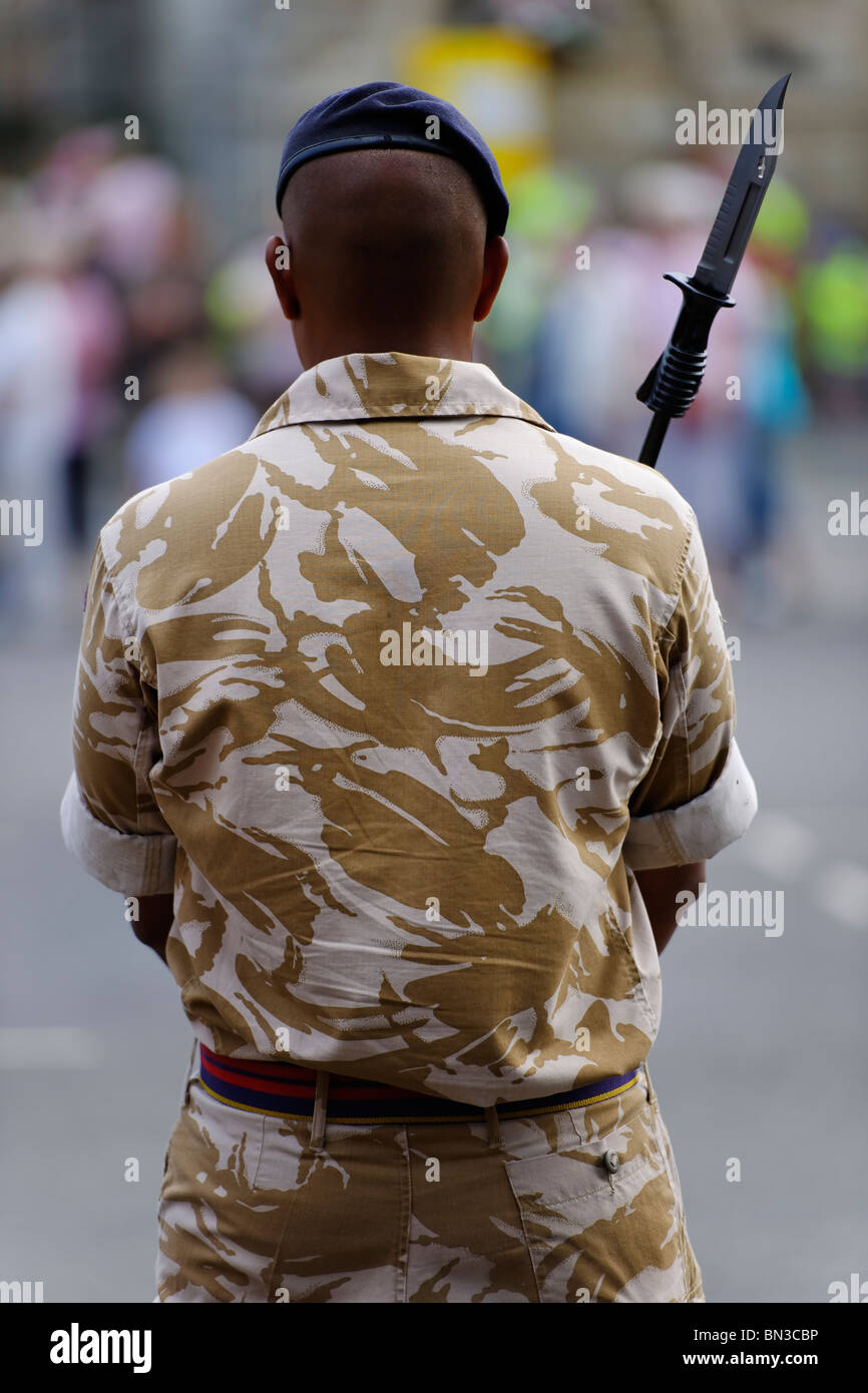 Die Royal Logistic Corps auf der Parade. Stockfoto