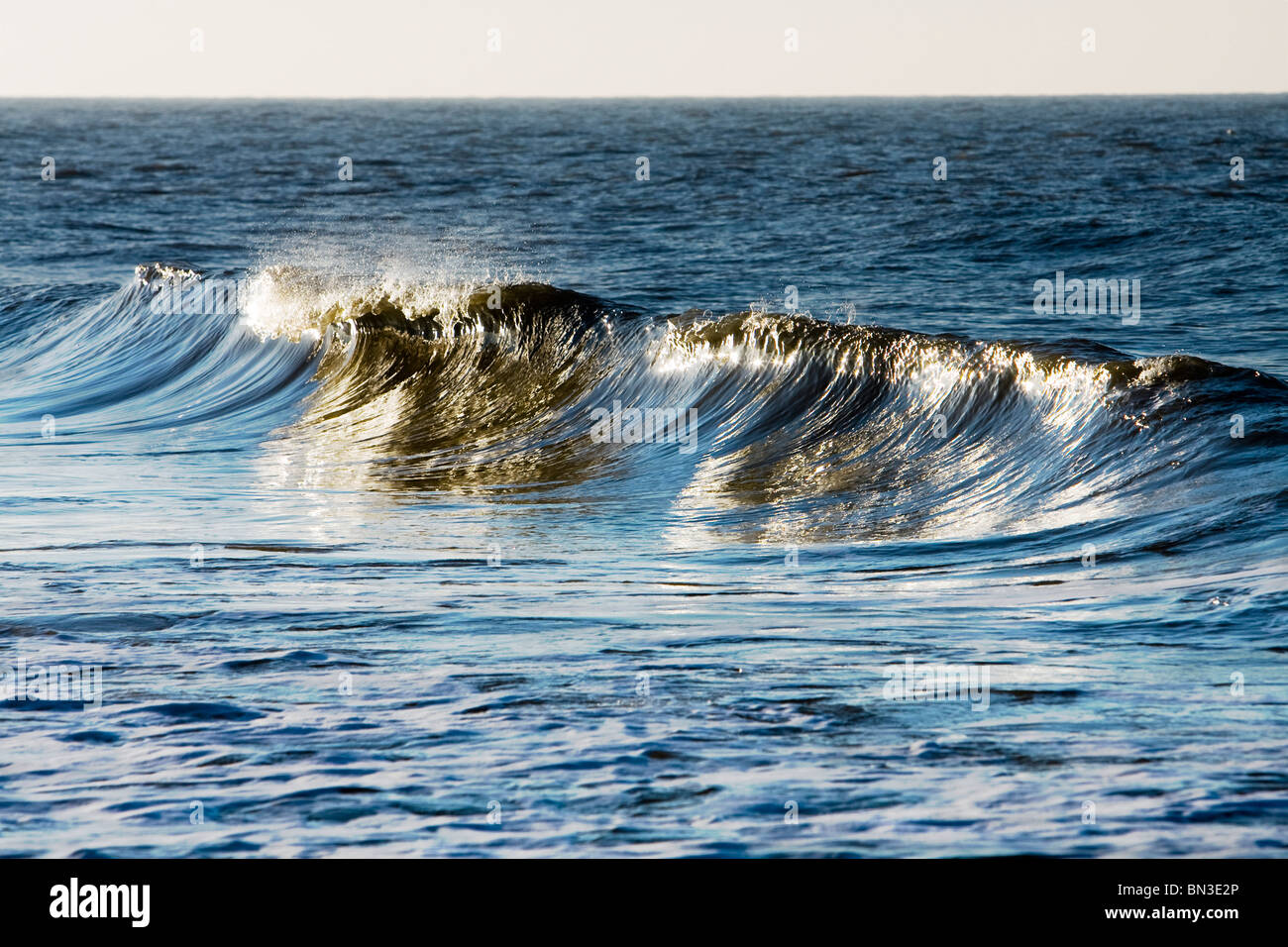 Wellen Sie brechen in Nordsee, Sylt, Deutschland, Nahaufnahme Stockfoto