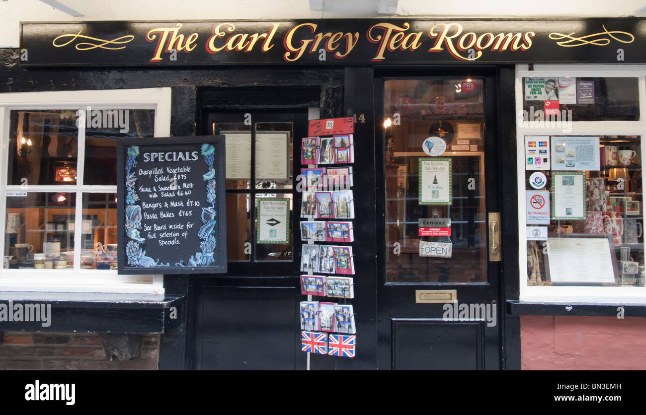 Der Earl Grey Tee Zimmer in York, Yorkshire. England. UK Stockfoto