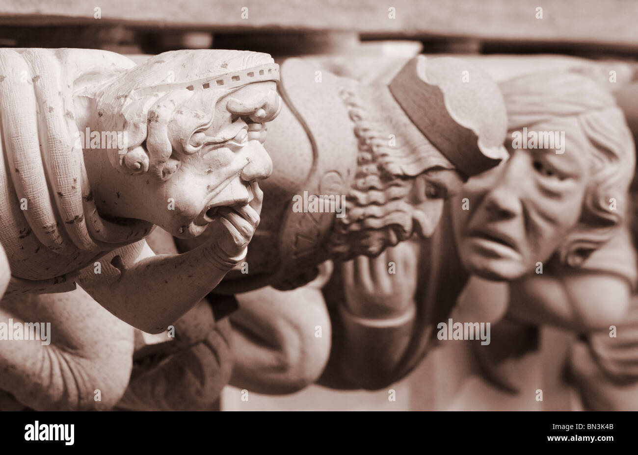 Wasserspeier in York Minster, York, England, UK Stockfoto