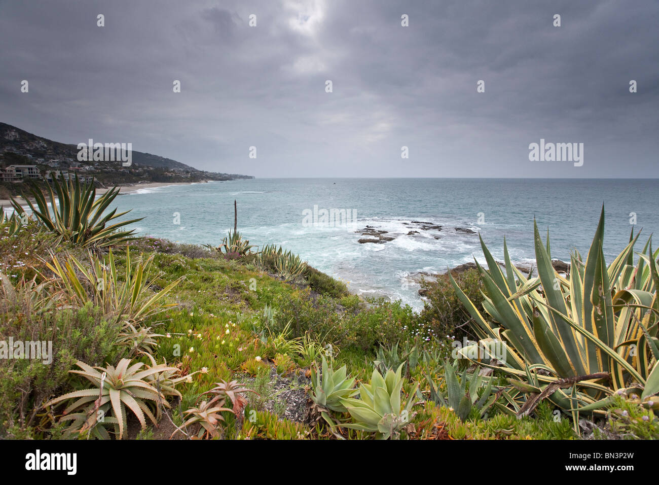 Küste von Kalifornien, USA, erhöhten Blick Stockfoto