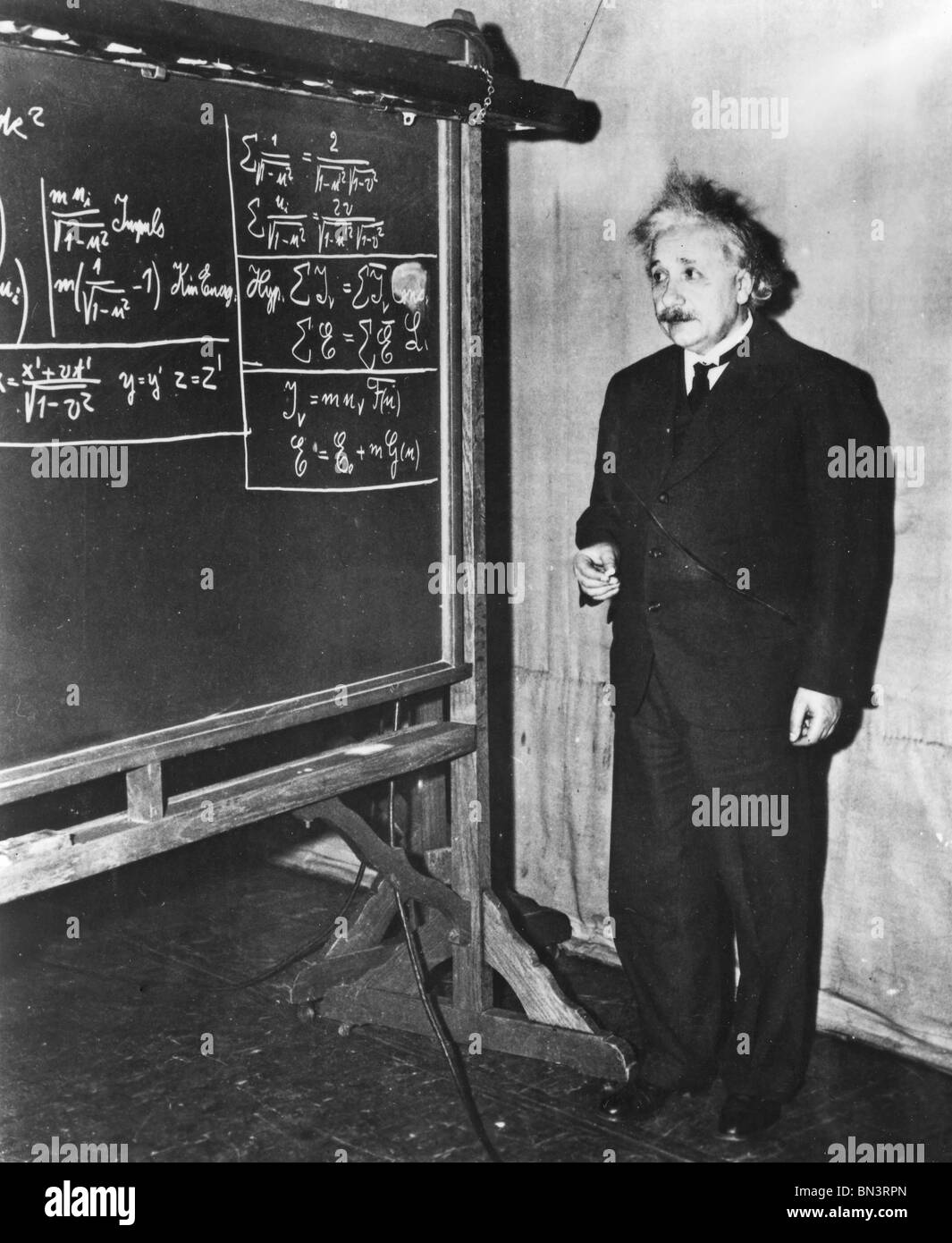 ALBERT EINSTEIN (1879-1955) Deutsch-Schweizer mathematischer Physiker Stockfoto