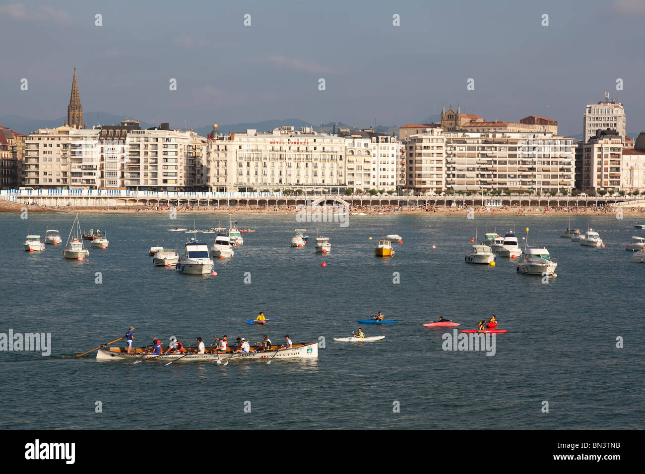 Blick auf San Sebastian, Gipuzkoa, Spanien Stockfoto