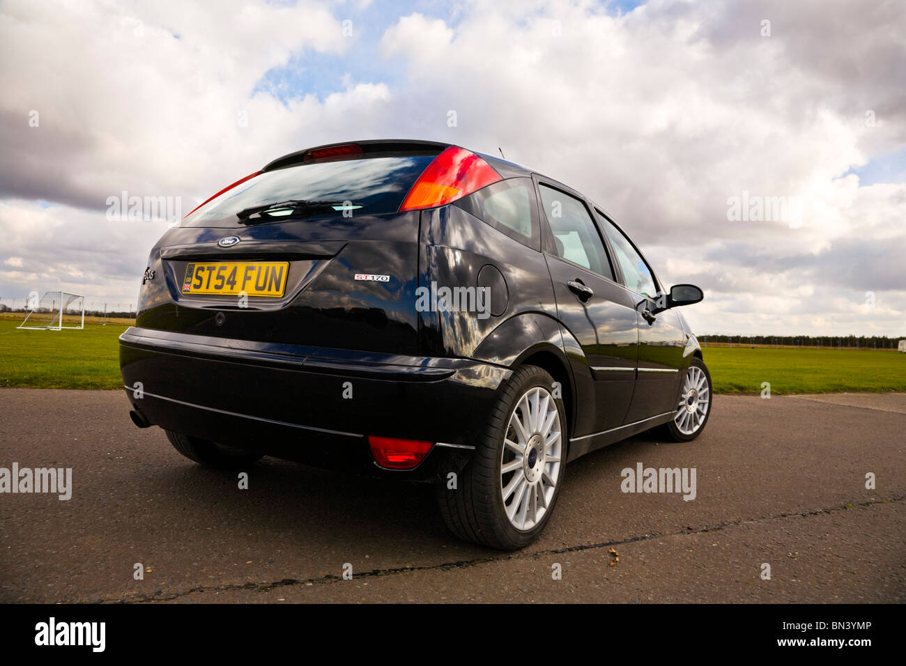 2004 Ford Focus ST170 in Schwarz Stockfoto