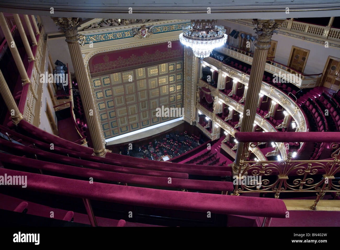 Narodni Divadlo, Nationaltheater, Prag Stockfoto