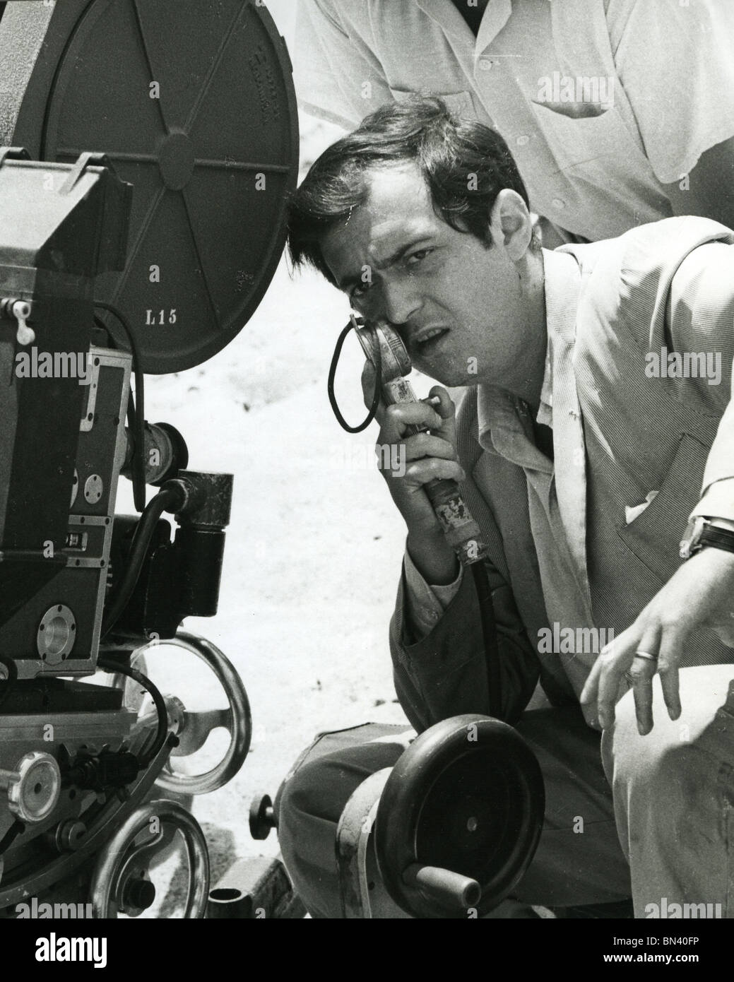 STANLEY KUBRICK (1928-99) US-Regisseur während der Dreharbeiten zu Spartacus in Spanien im Jahr 1959 Stockfoto