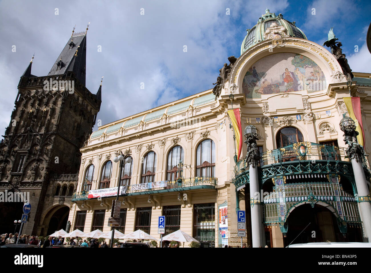 Gemeindehaus (Obecní Dum), Prag Stockfoto