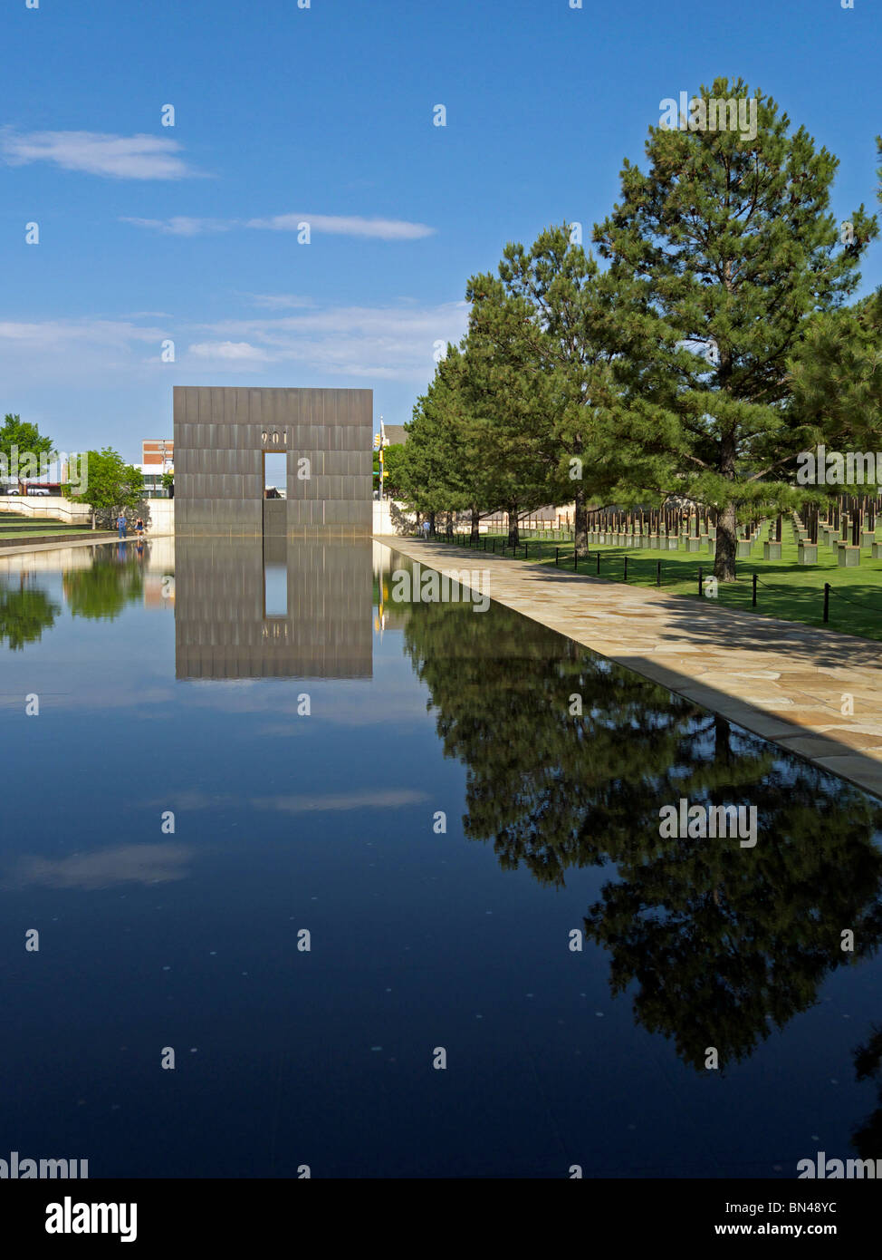 Das Oklahoma City National Memorial. Stockfoto