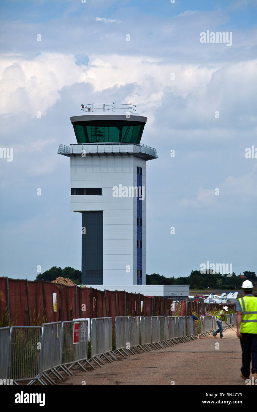 Neuer Kontrollturm am Southend Airport Stockfoto