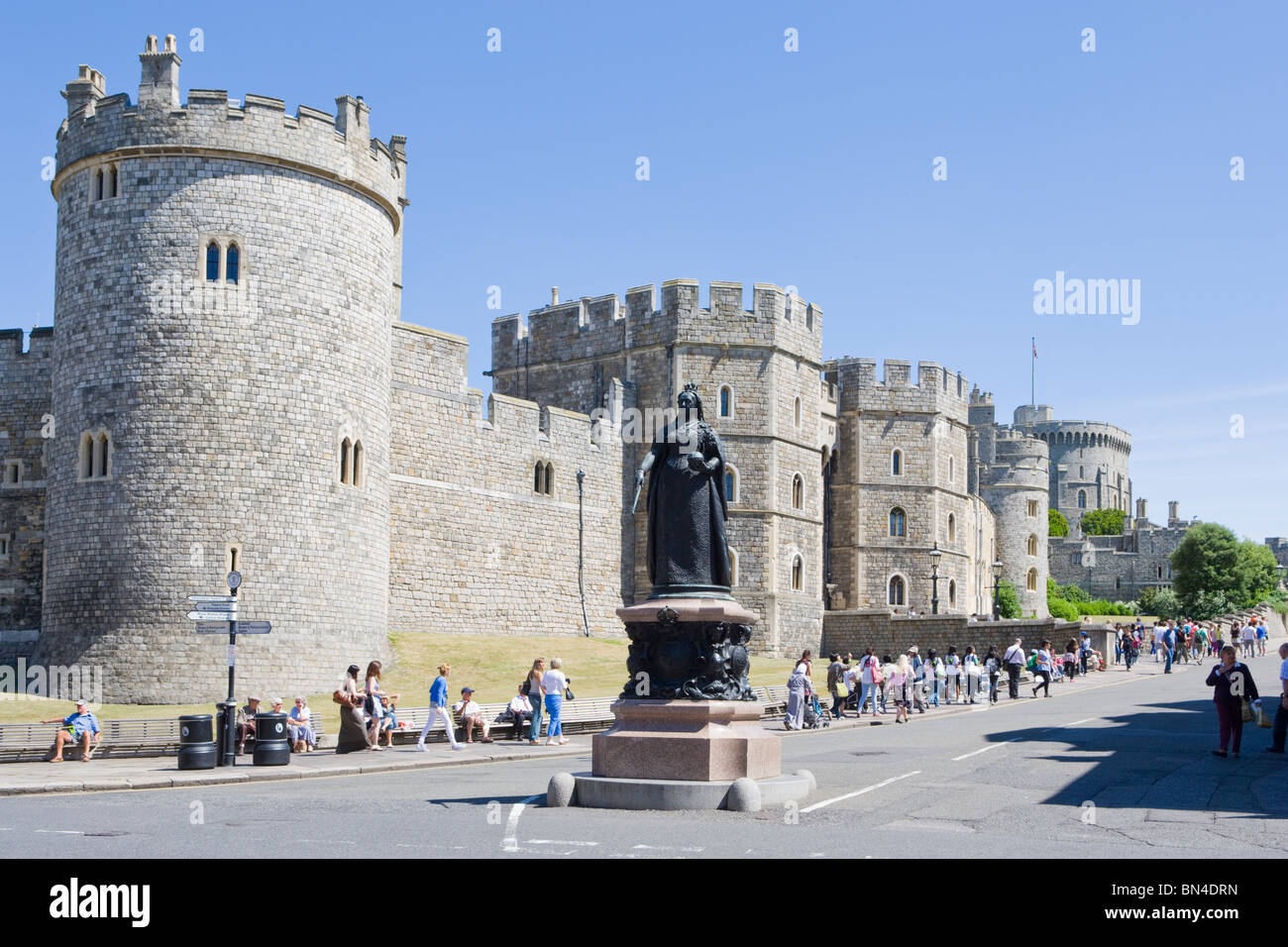 Königin Victorias Statue, Schloss Windsor, Windsor, Berkshire, England