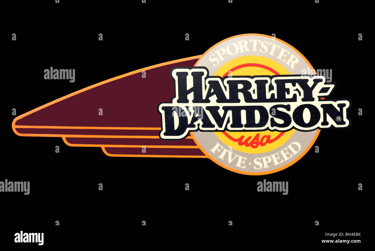 Harley Davidson Motorrad Hersteller Abzeichen logo Stockfoto