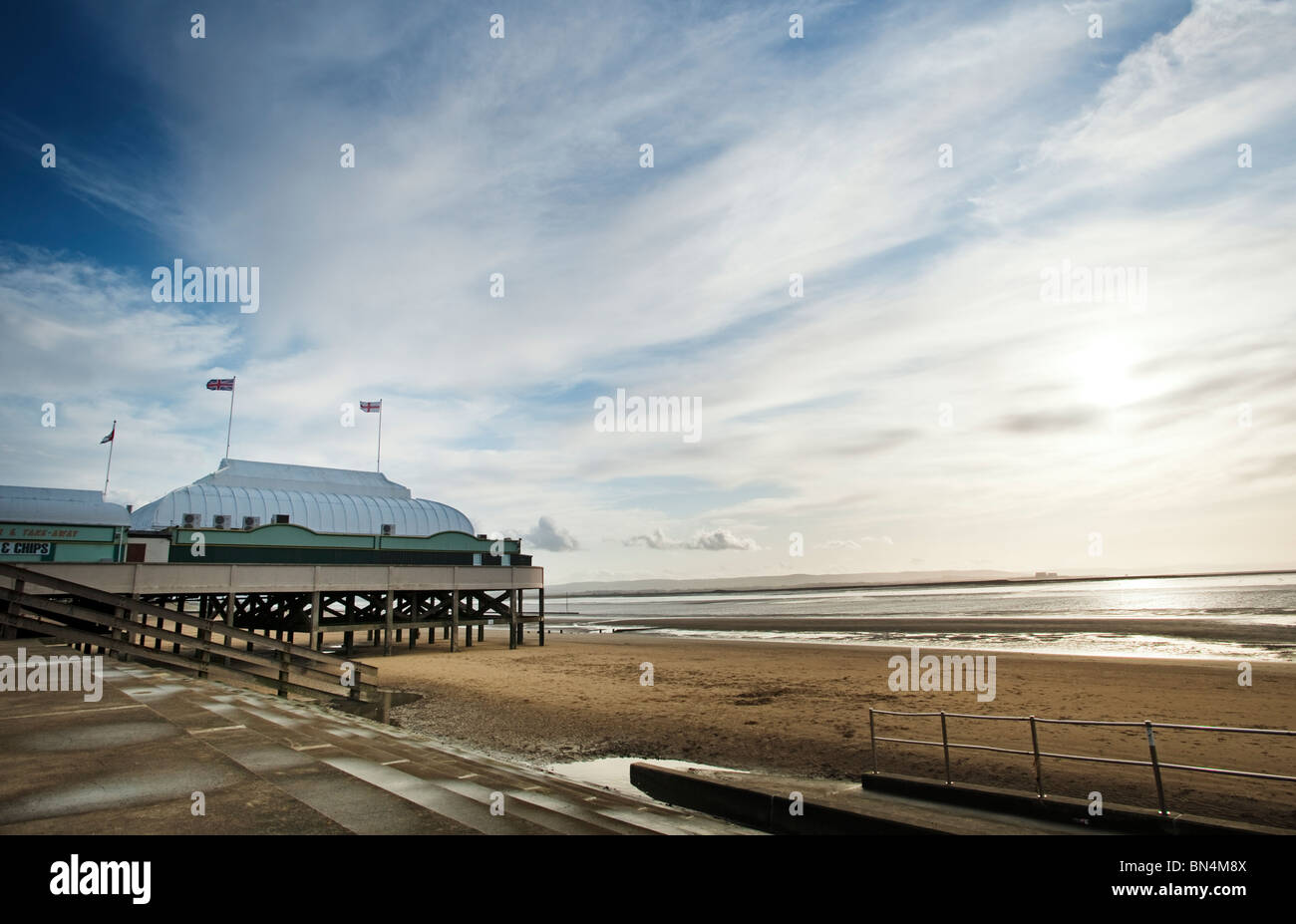 Pier-Burnham-on-Sea Stockfoto