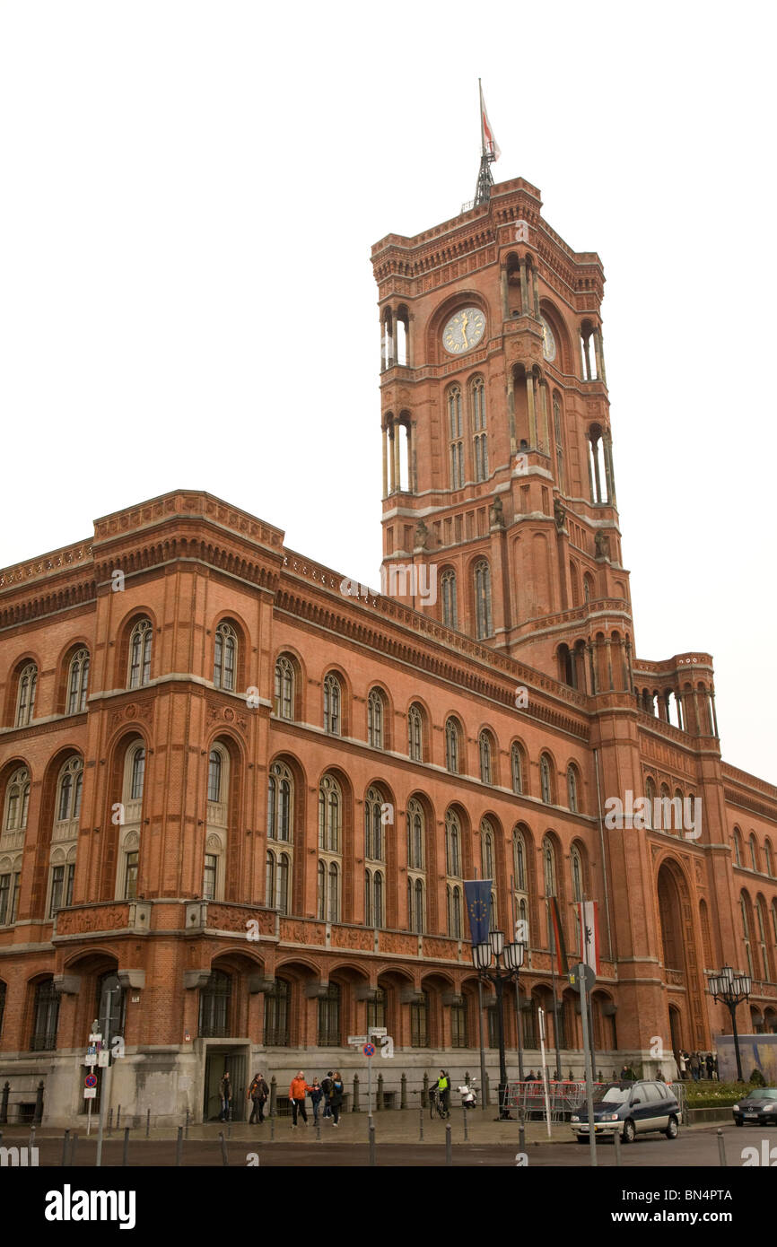 Das Rathaus, östlich vom Zentrum, Berlin, Deutschland Stockfoto