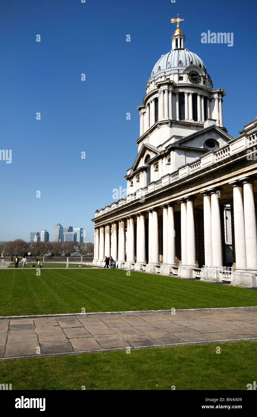 Das Old Royal Naval College, das Herzstück der Maritime Greenwich, London Stockfoto