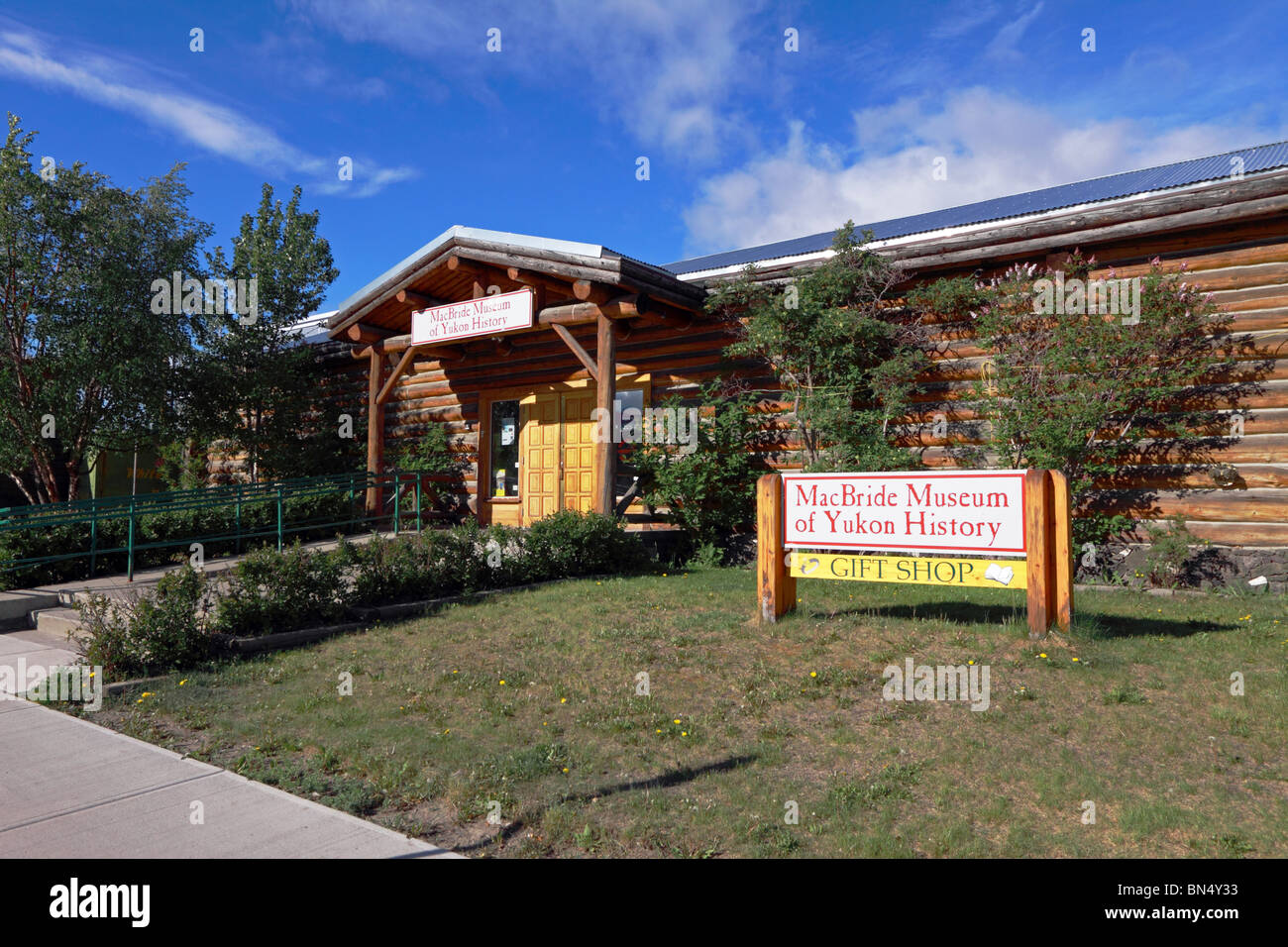 MacBride Museum of Yukon History in Whitehorse Stockfoto