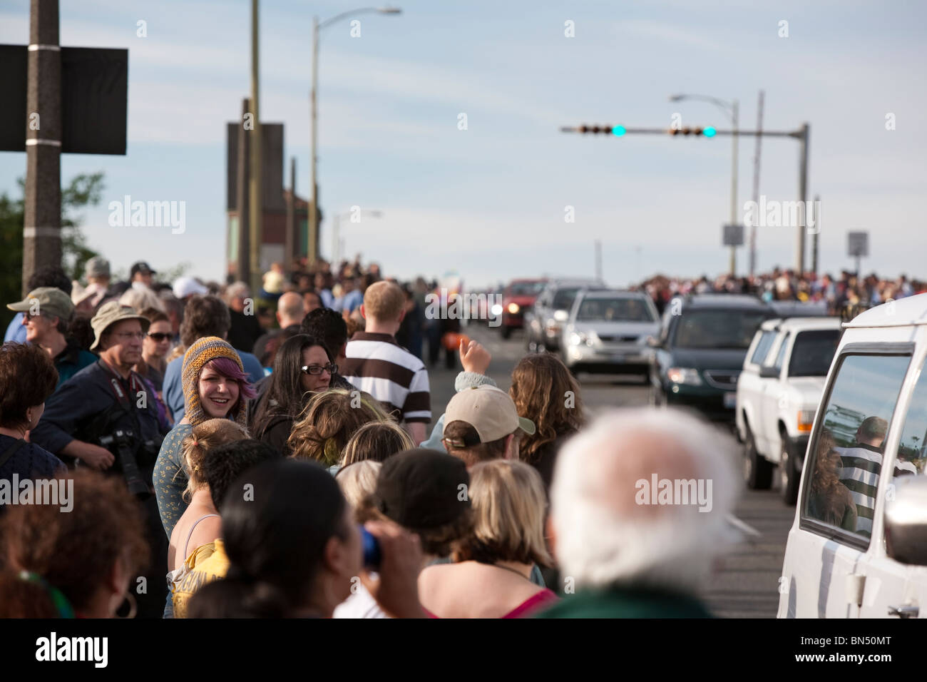 Abschlussfeier für die South Park-Bridge - 30. Juni 2010 Stockfoto
