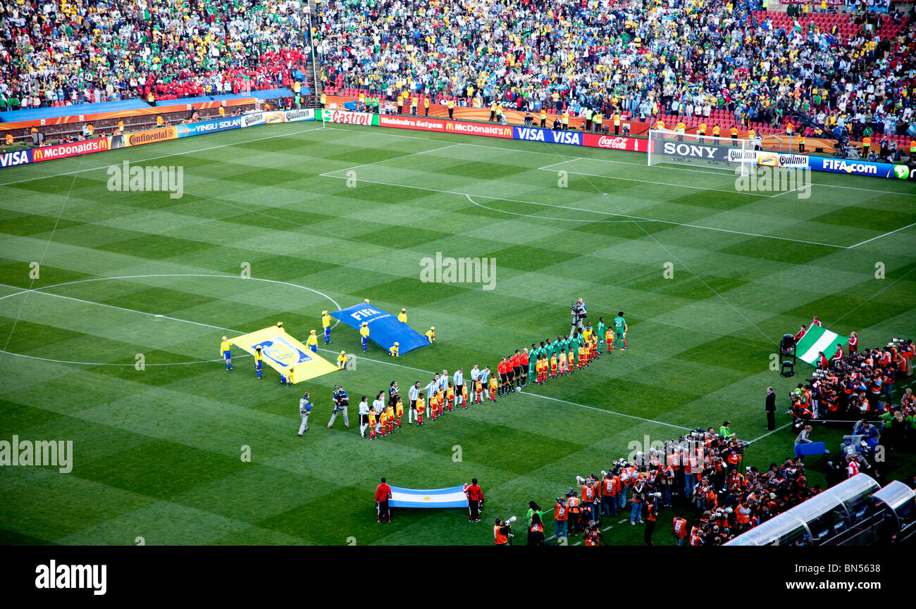 FIFA WM 2010 IN JOHANNESBURG, SÜDAFRIKA Stockfoto